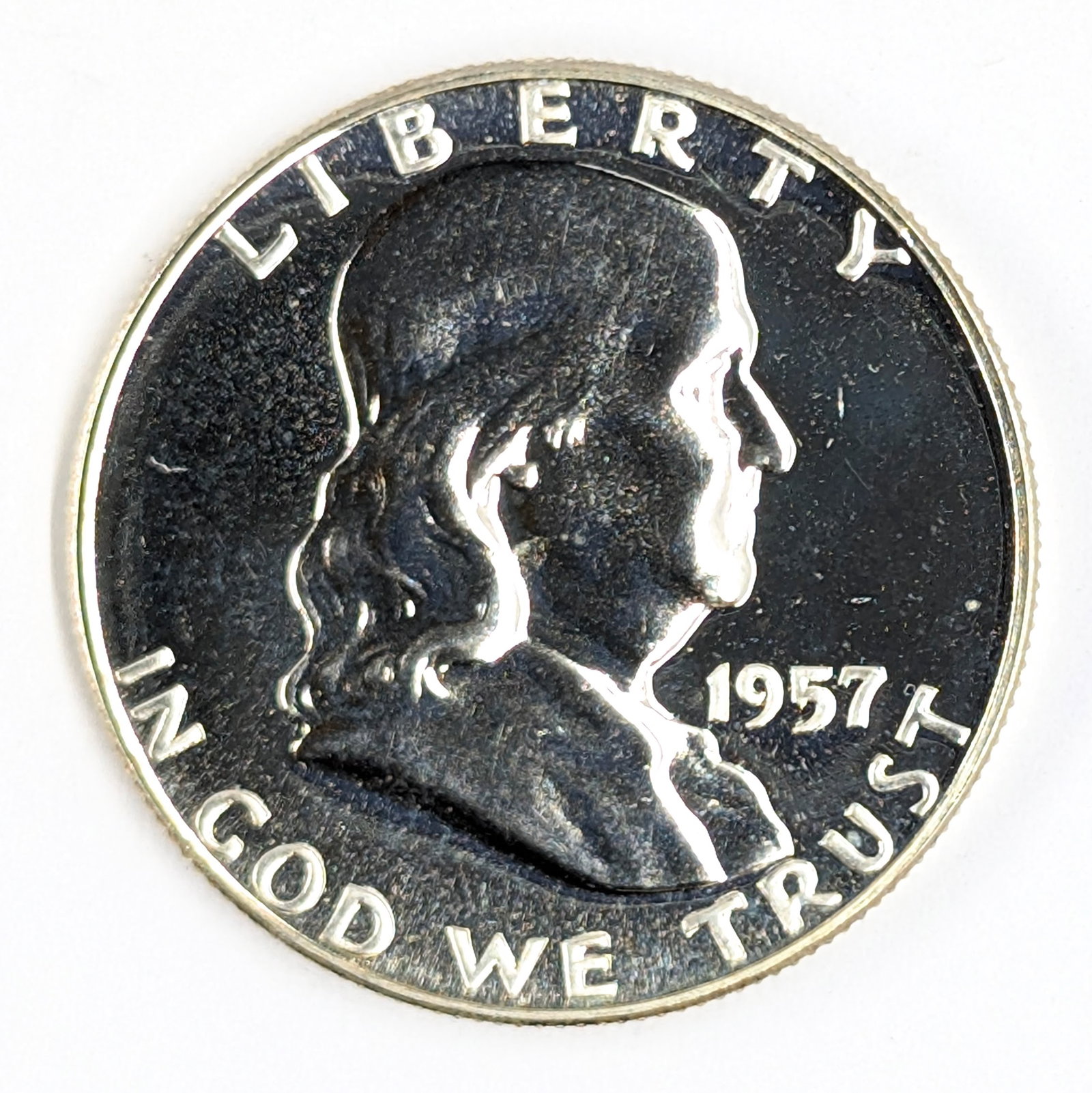 1957 Silver Franklin Half Dollar - Proof (1 of 2)
