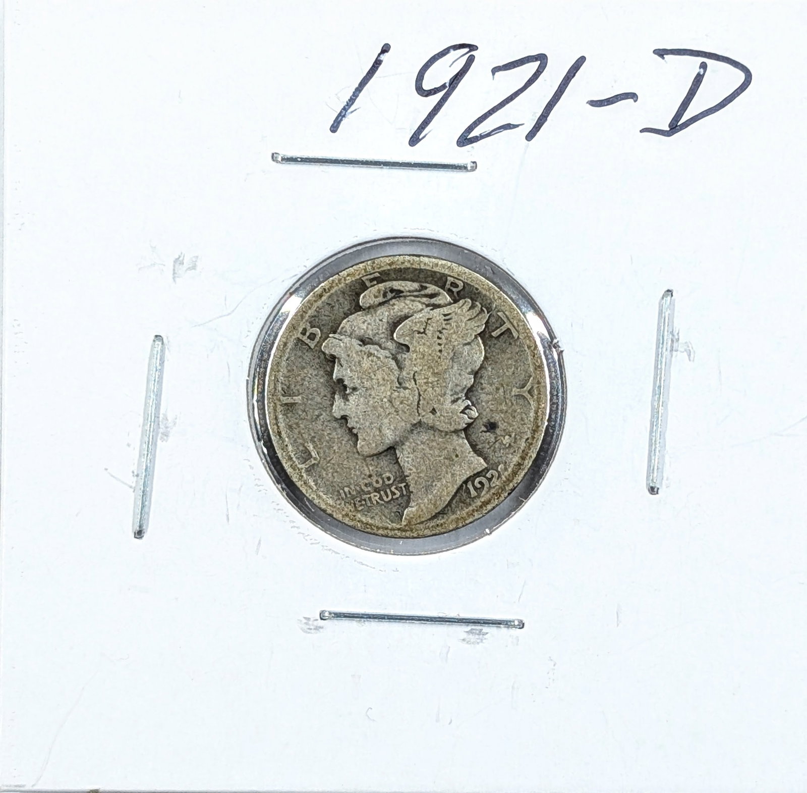 FEATURE 1921-D Silver Mercury Dime - Semi-Key Date: FEATURE Silver
