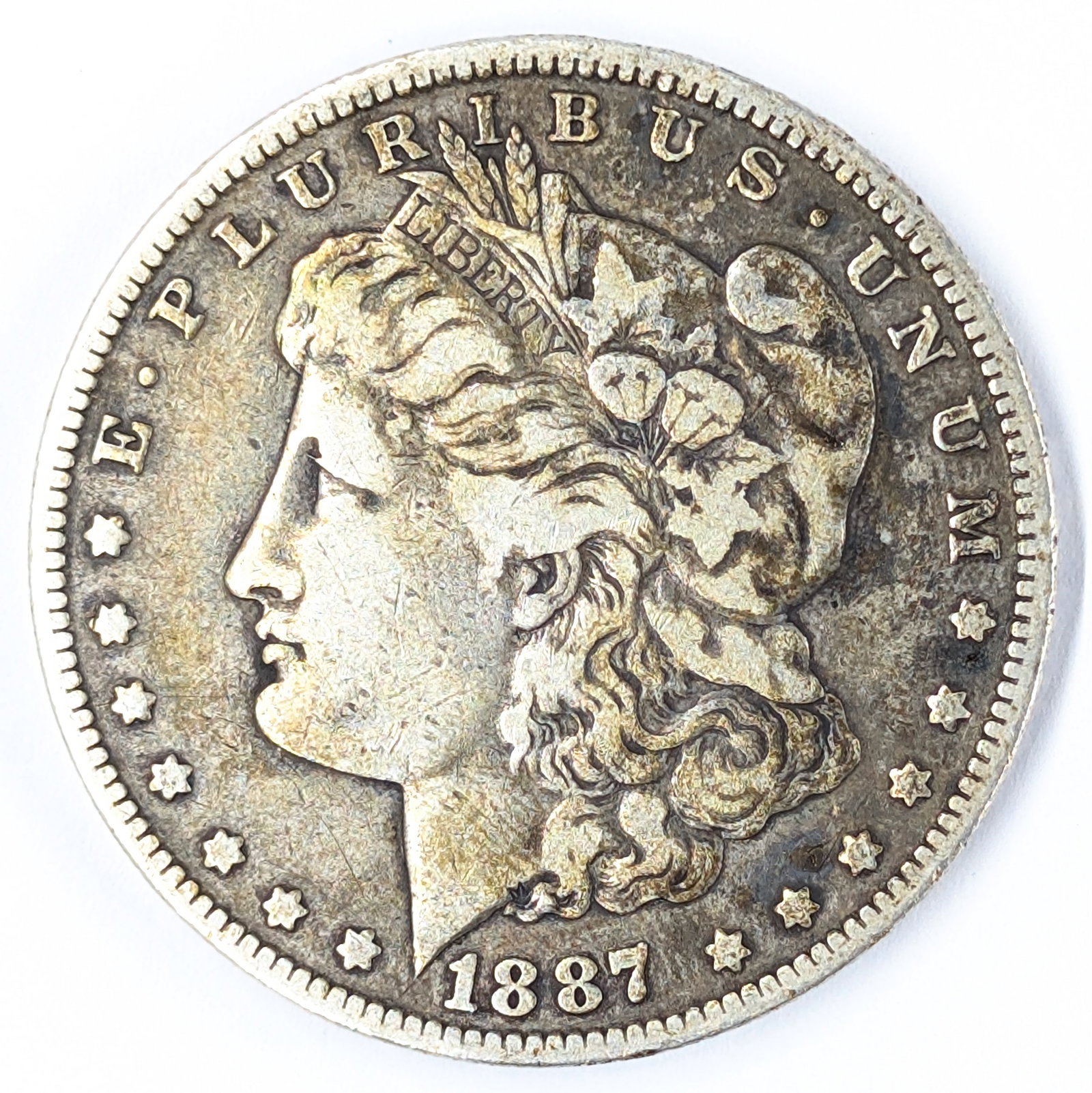 1887-O Morgan Silver Dollar - Toned - 3