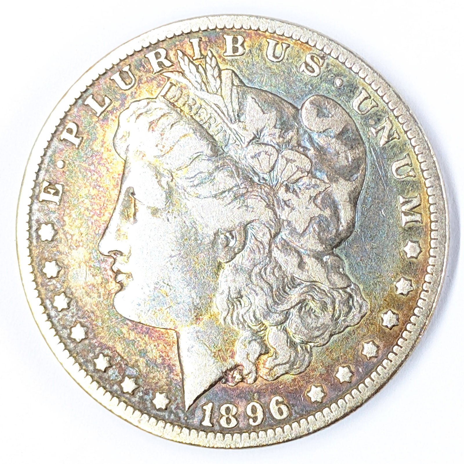 1896-O Morgan Silver Dollar - Toned - 3