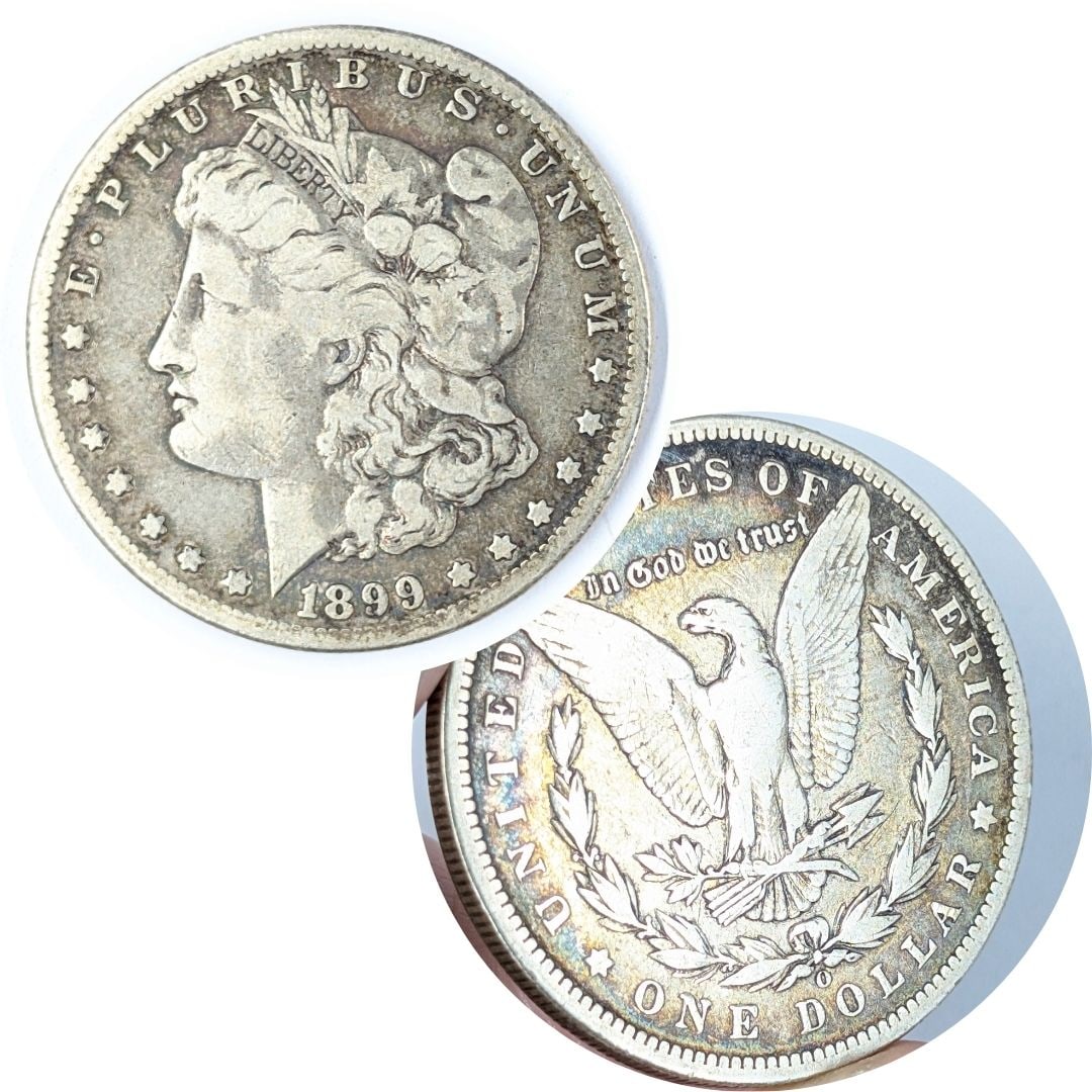 1899-O Morgan Silver Dollar - Toned: Silver