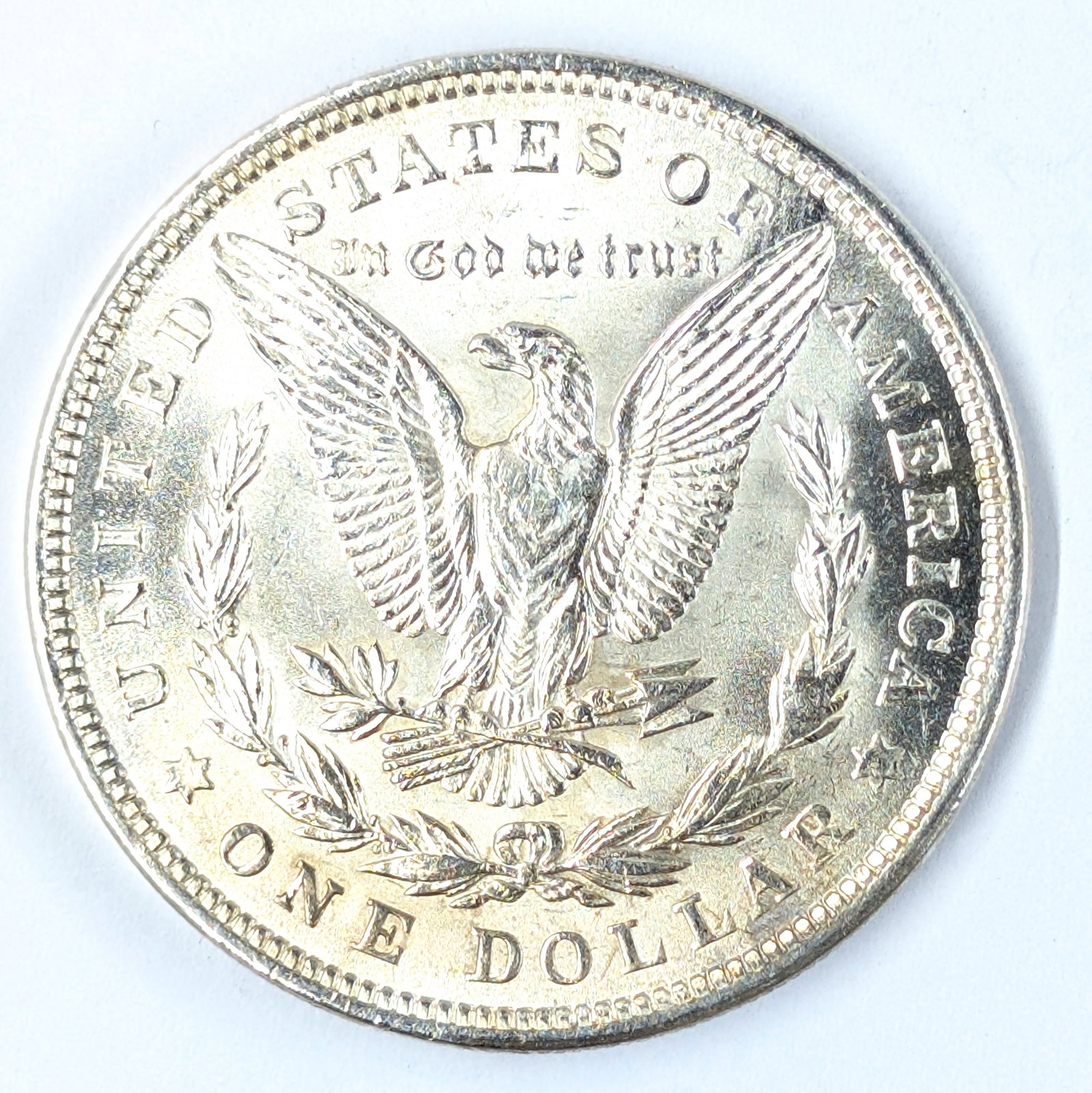 1921 Morgan Silver Dollar - AU, Lightly Toned - 2