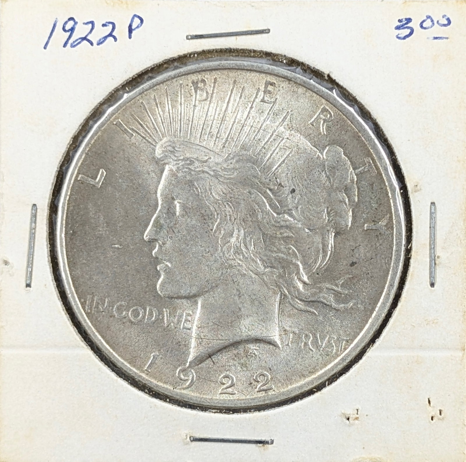 1922 Silver Peace Dollar: Silver