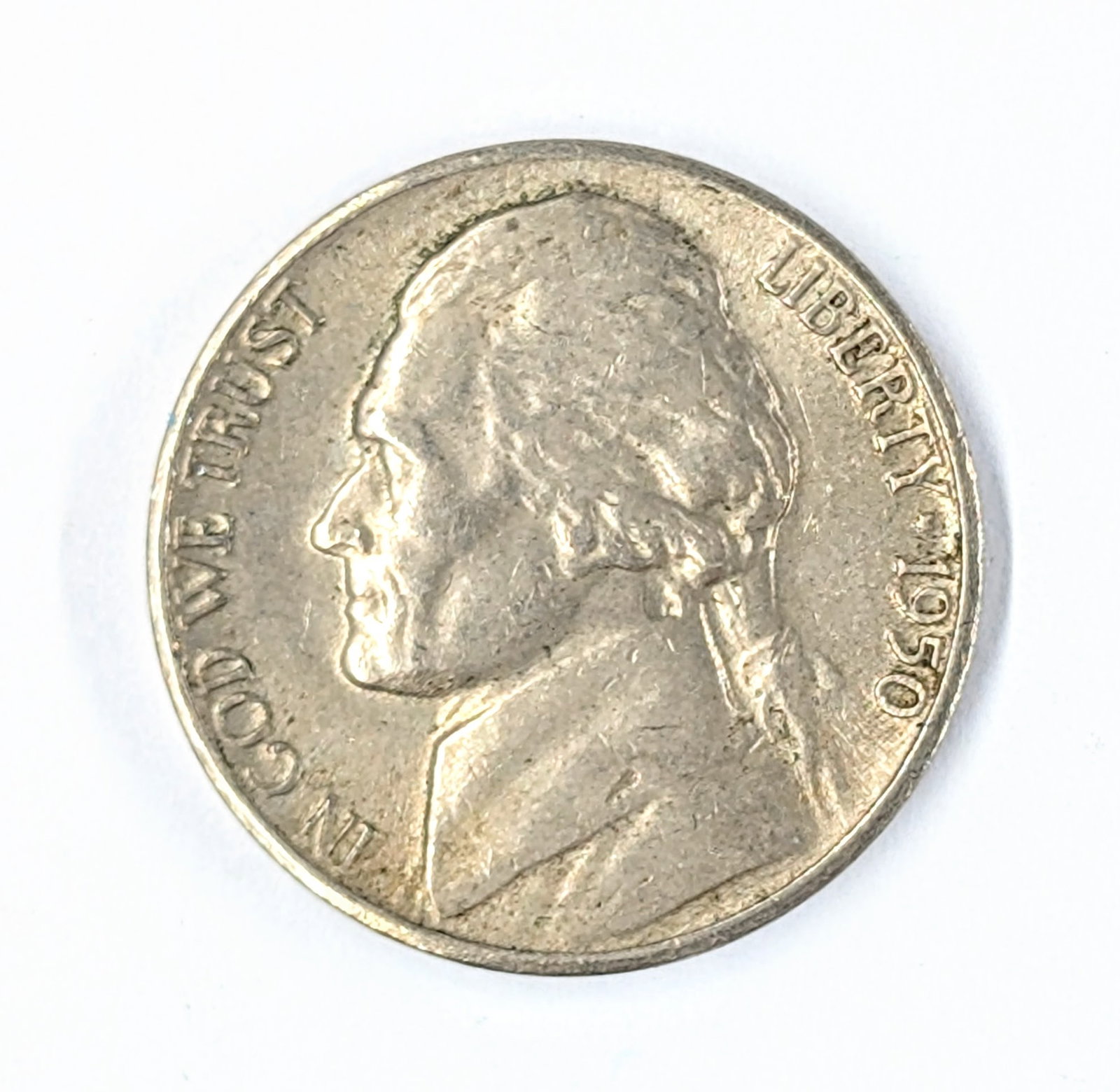 1950-D Jefferson Nickel - Semi-Key Date: Coin