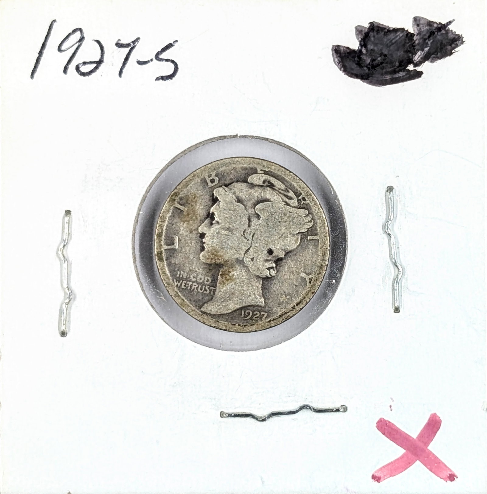 1927-S Silver Mercury Dime: Silver