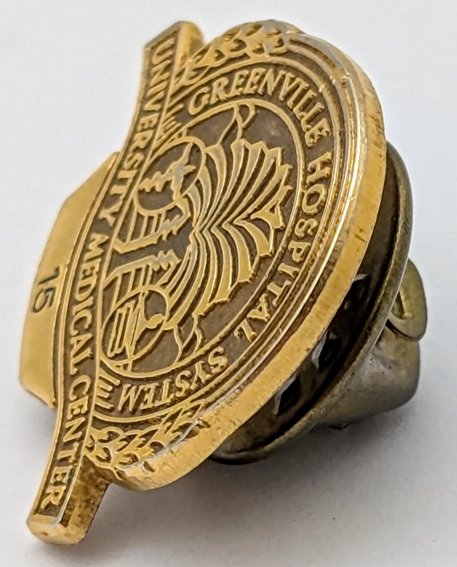 10k Gold Filled Greenville Hospital System Employee Pin - 2