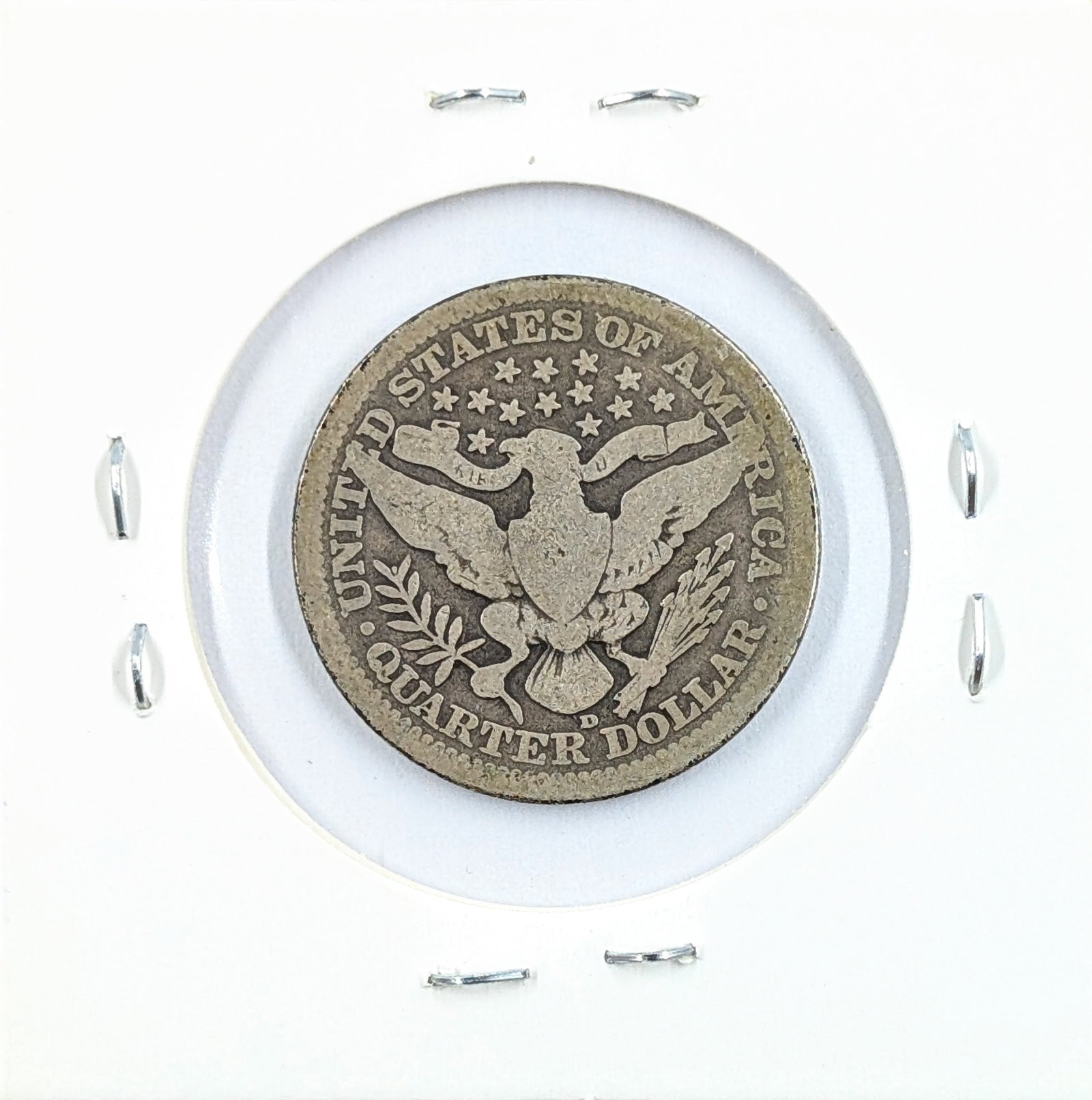 1916-D Silver Barber Quarter - 2