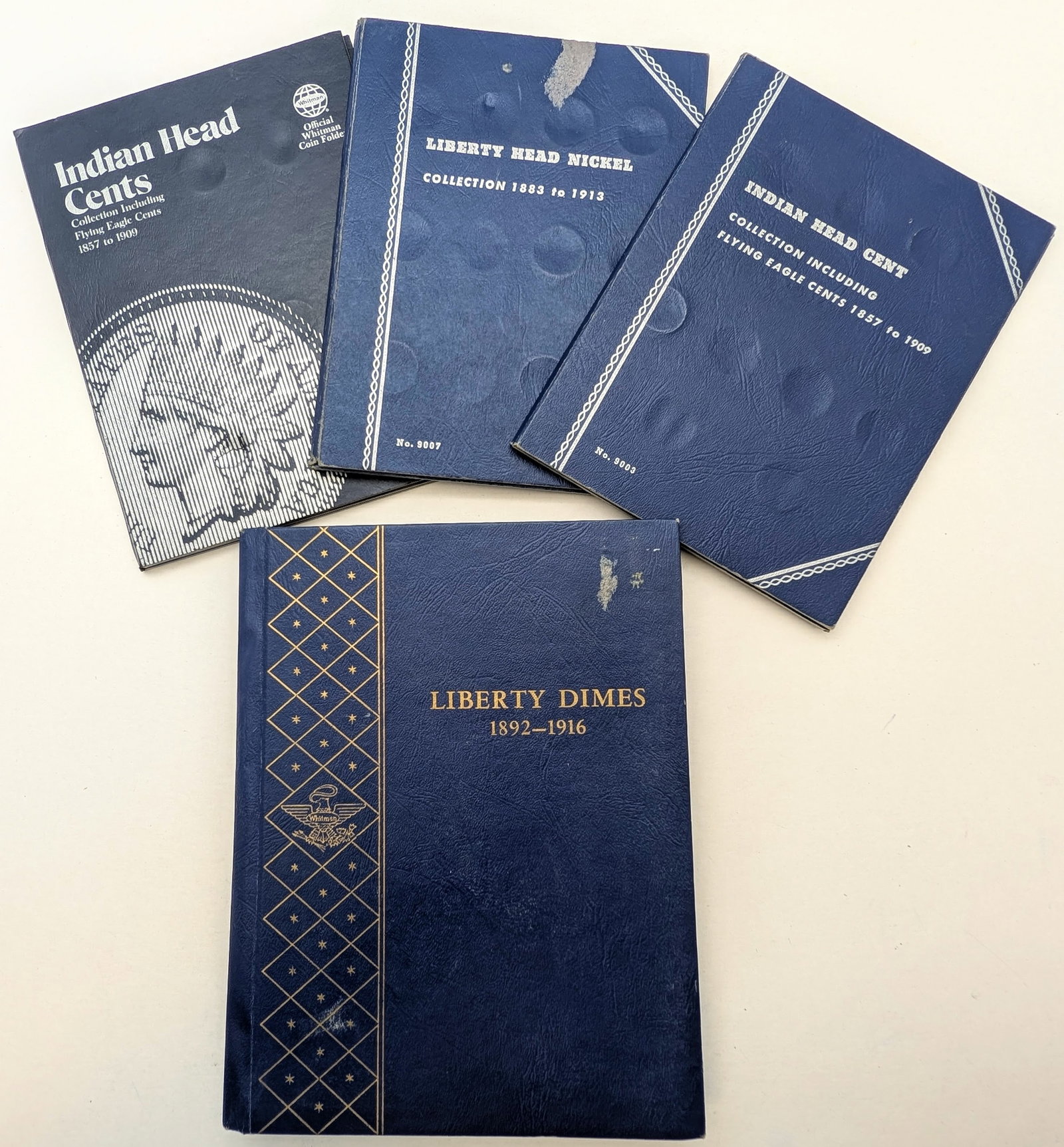 Lot of 4 Empty Coin Books - Indian Head Cents(2), Liberty Head Nickels, Liberty Dimes (1 of 4)