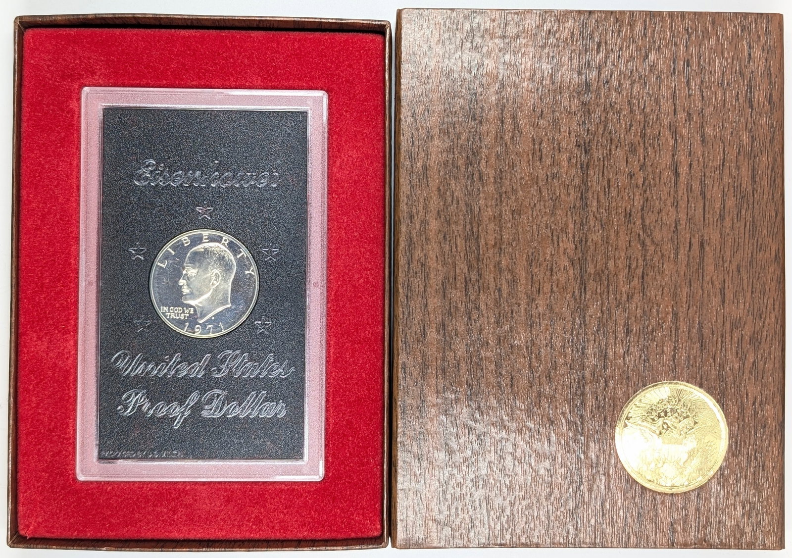 1971 Eisenhower " Ike" Proof Silver Dollar: Silver