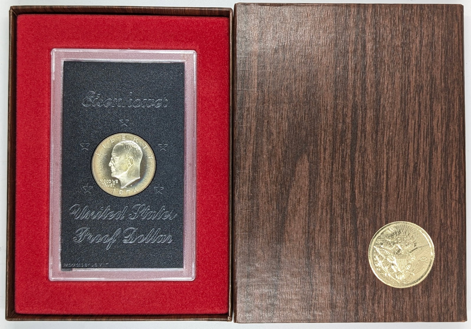 1974 Eisenhower " Ike" Proof Silver Dollar - Beautifully Toned: Silver
