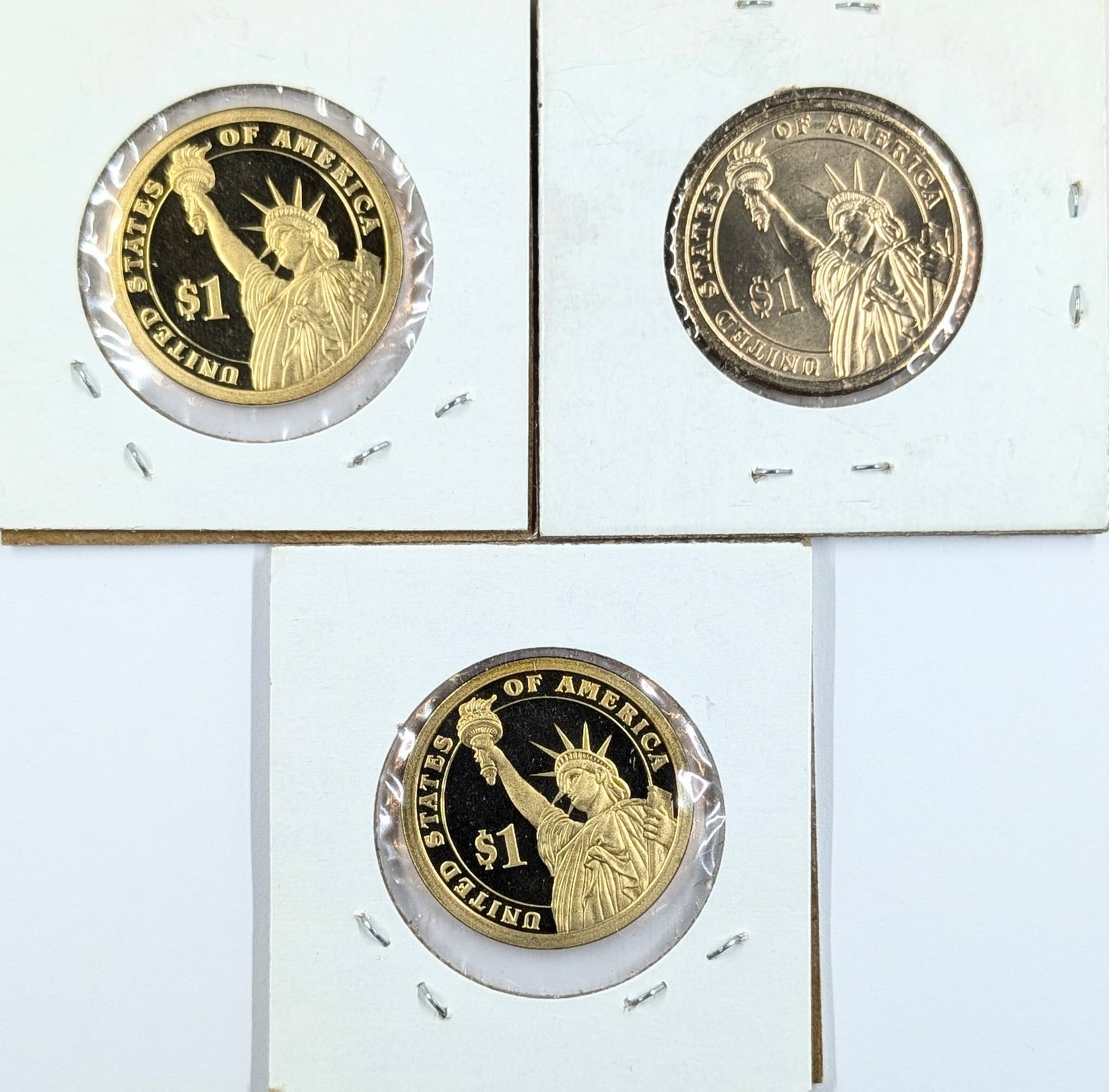 Lot of 3 - 2007 D/S Presidential Dollars - Adams(2) & Madison - 2 Proofs - 2