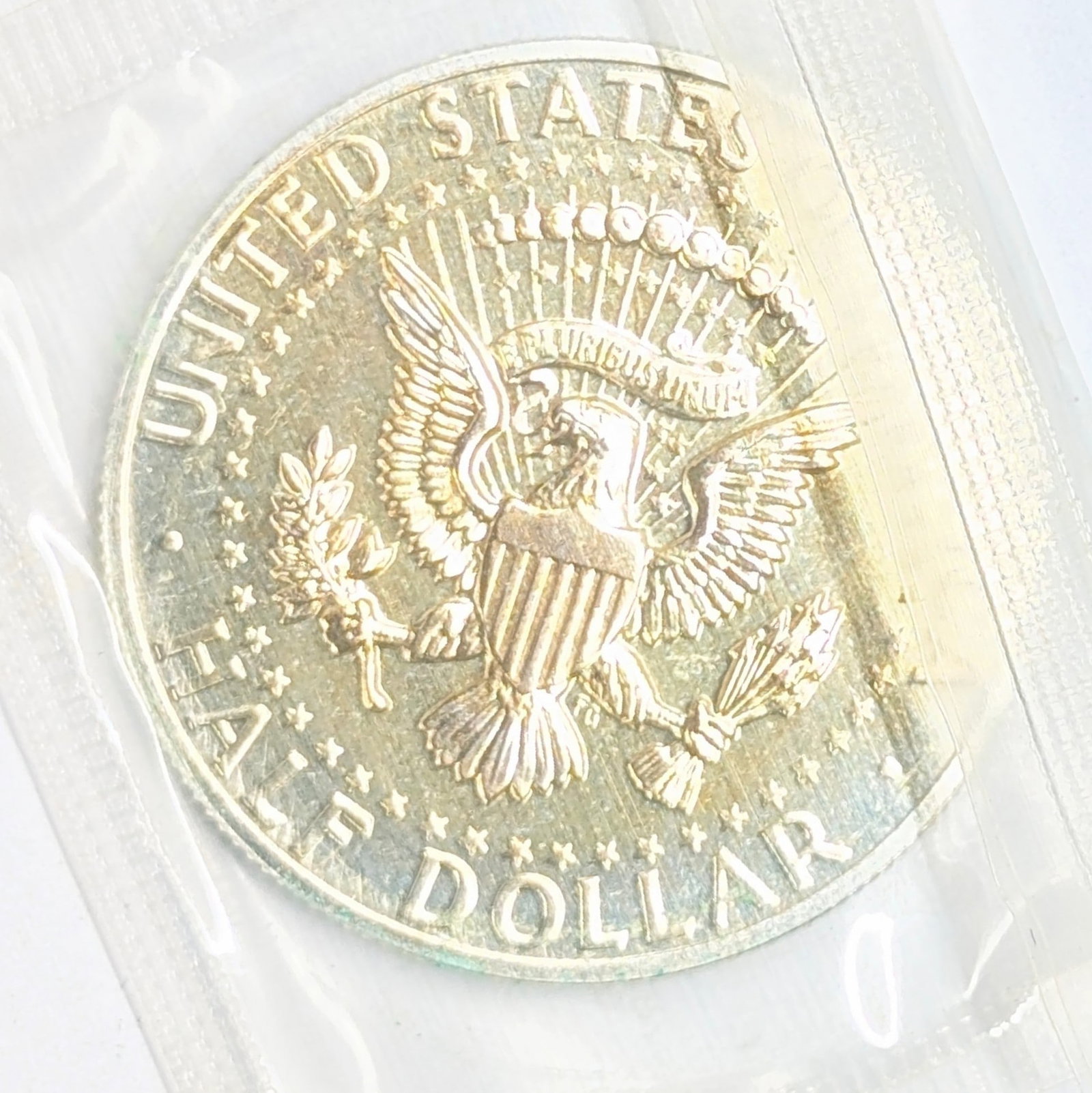 1964 Silver John F Kennedy Half Dollar - Uncirculated Toned - 2