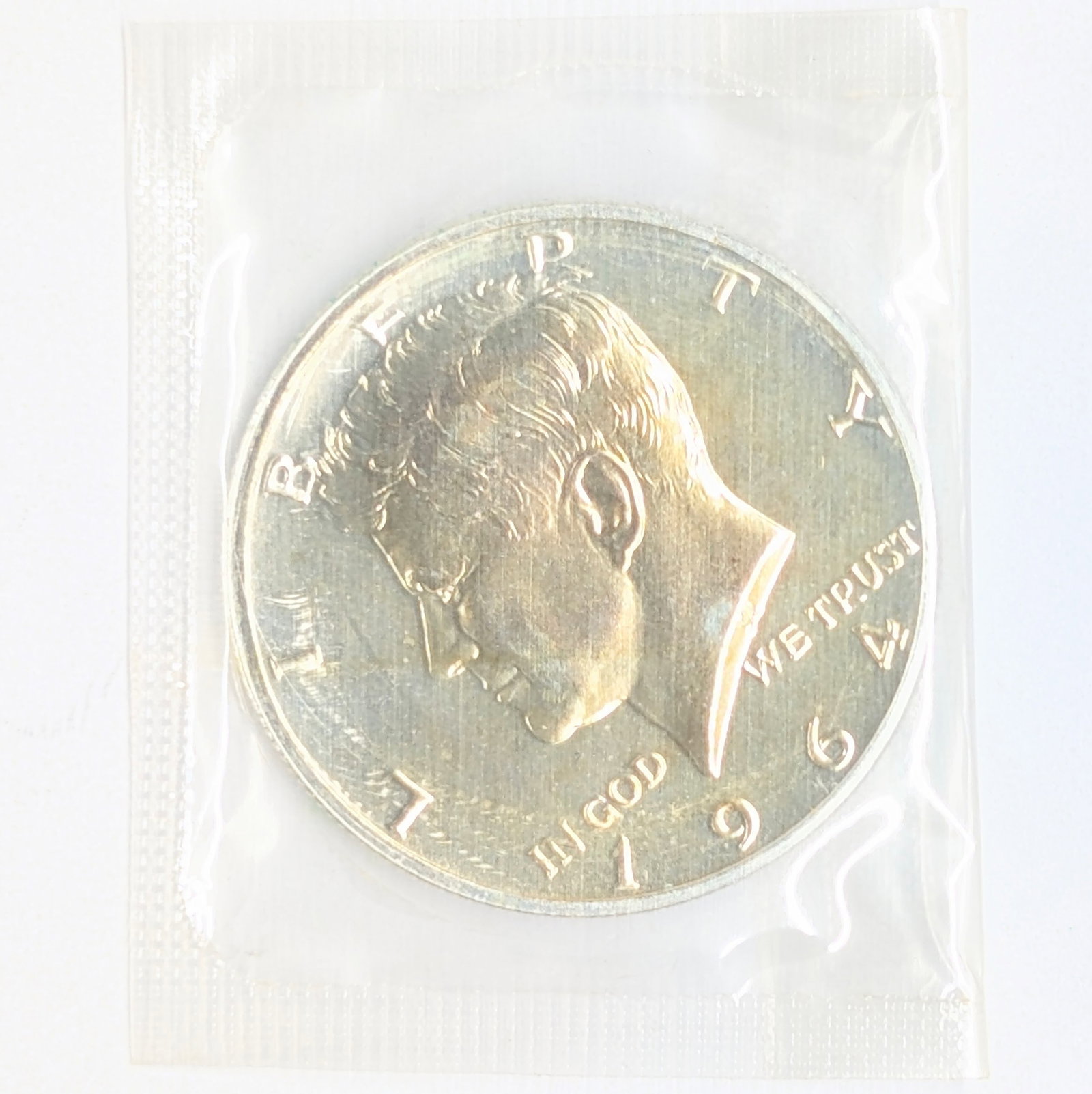 1964 Silver John F Kennedy Half Dollar - Uncirculated Toned - 3
