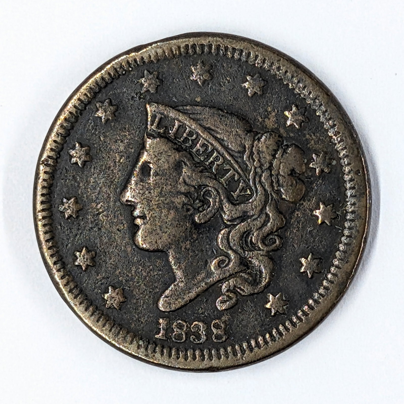 1838 Large Cent: Coin