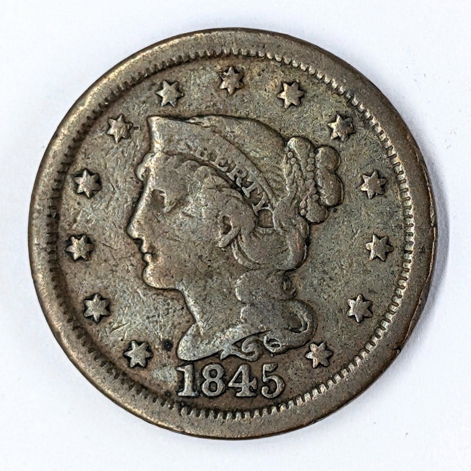 1845 Large Cent: Coin