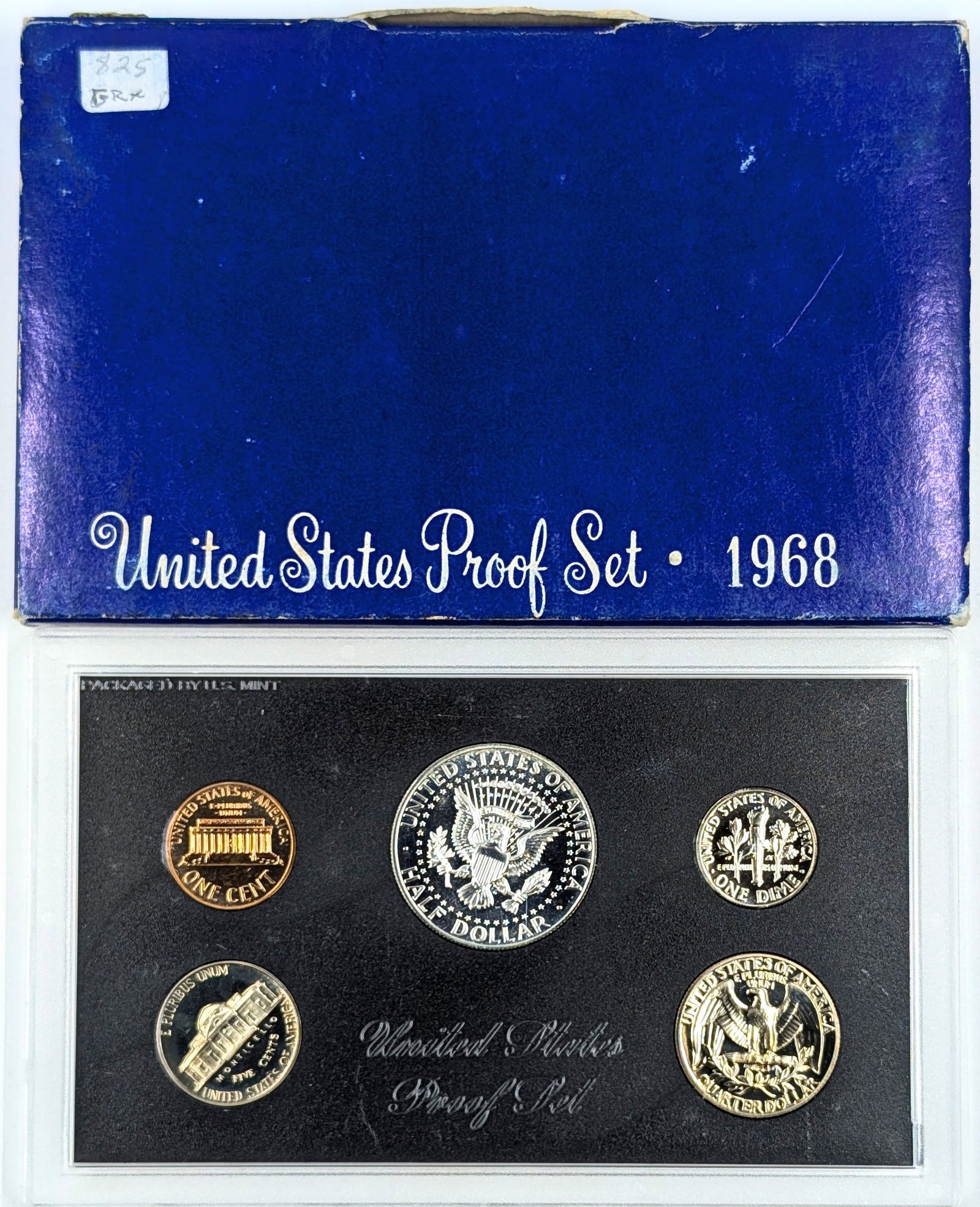 1968 US Mint Proof Set w/ Silver JFK Half - 2