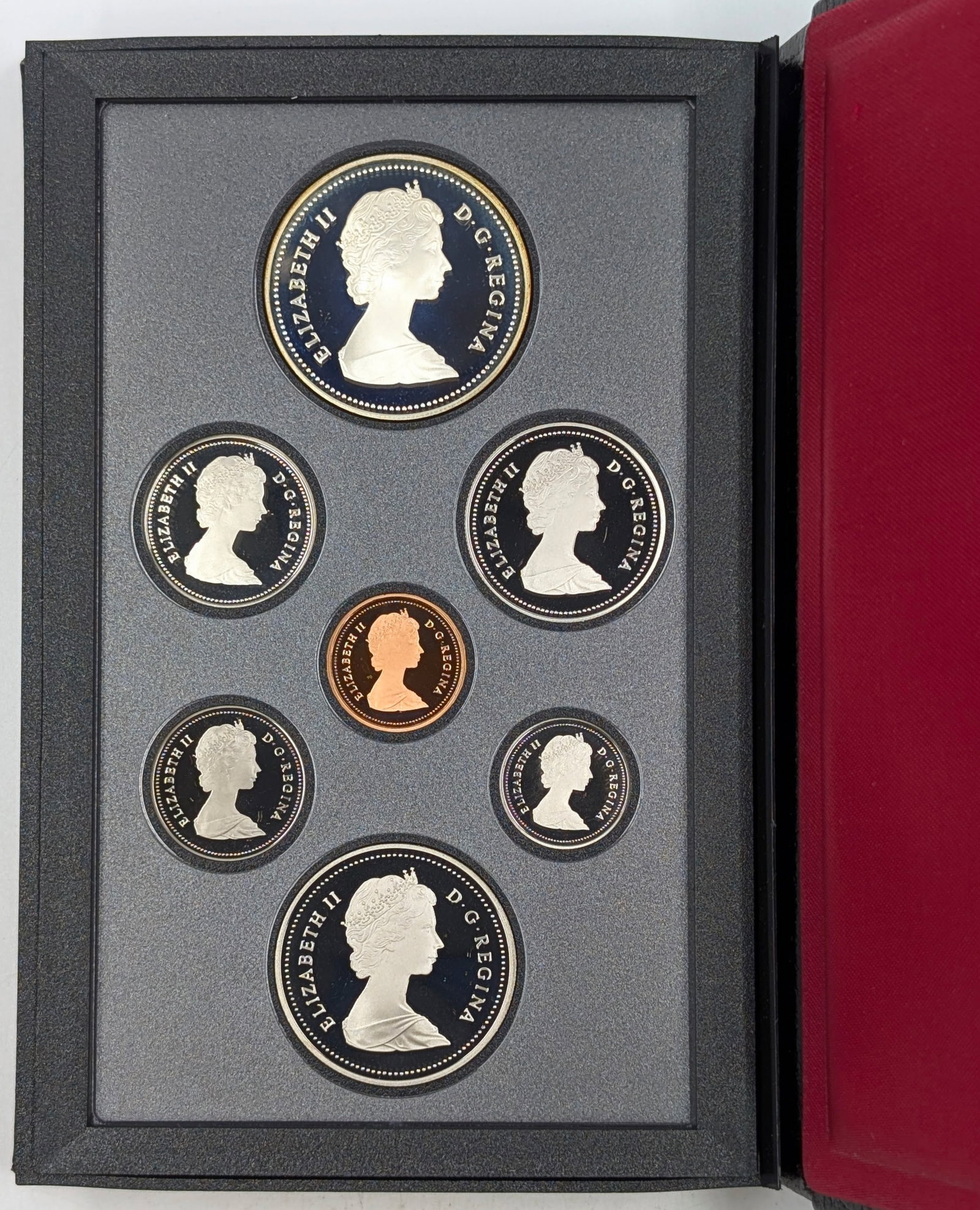 1986 Royal Canadian Mint Proof Set w/ Silver Dollar - Dollar is Lightly Toned - 3