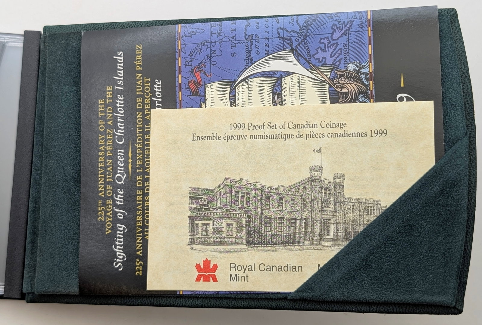 1999 Silver Royal Canadian Mint Proof Set w/ Silver Dollar, Half, Quarter, Dime & Nickel - 4