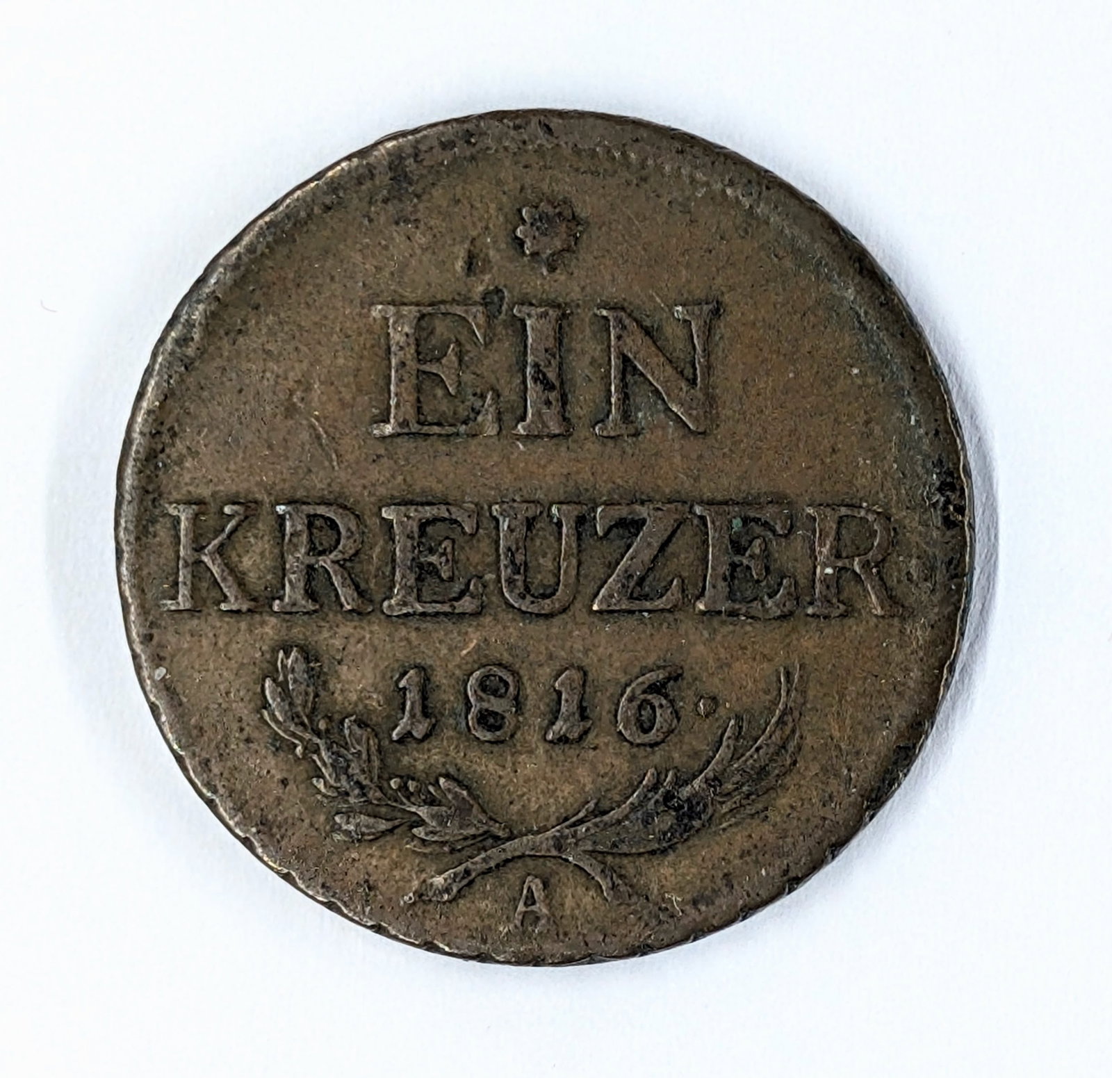 1816 Austria 1 Kreuzer: Coin