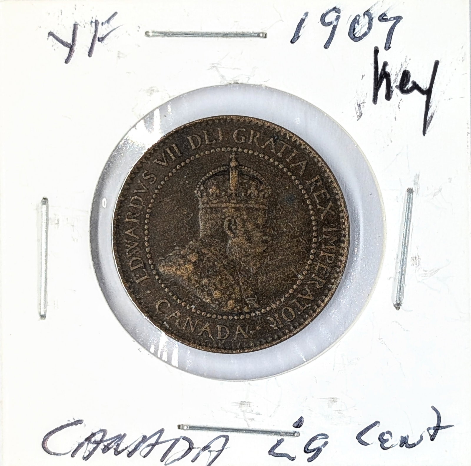1907 Canadian Large Cent - Key Date: Coin