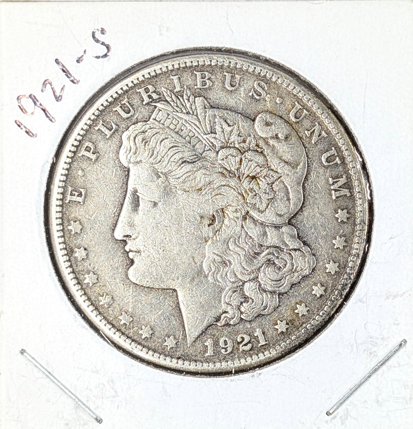 1921-S Morgan Silver Dollar: Silver