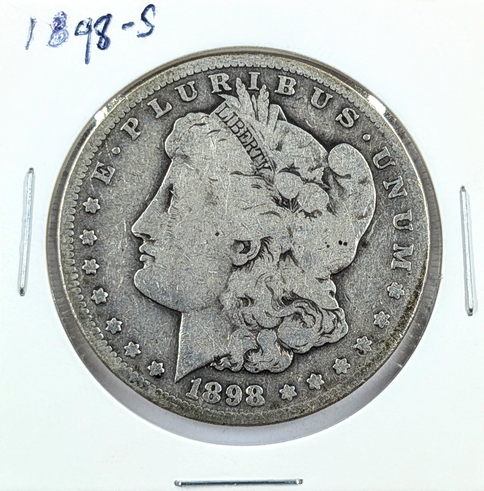 1898-S Morgan Silver Dollar: Silver