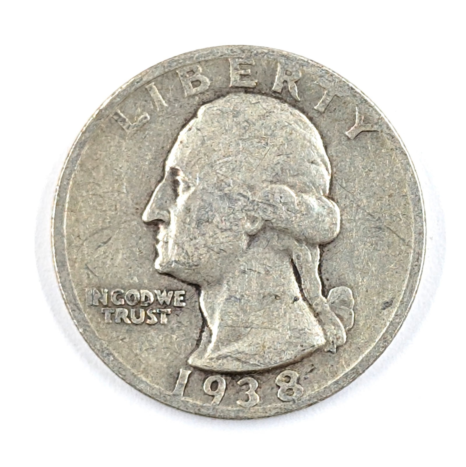 1938-S Silver Washington Quarter: Silver