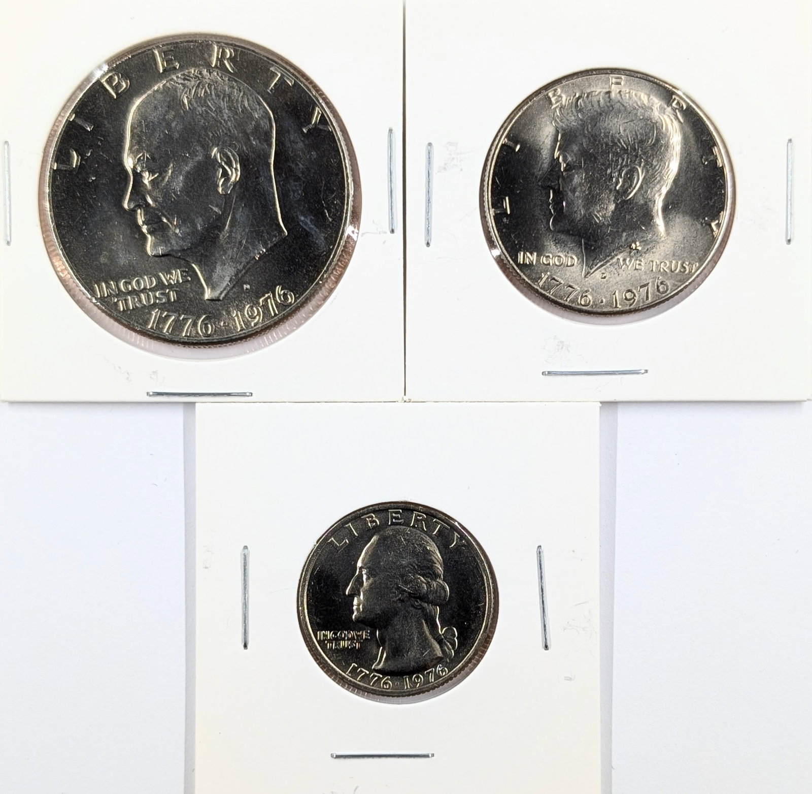 1976 US Mint Bicentennial Uncirculated 3-Coin Set (1 of 2)