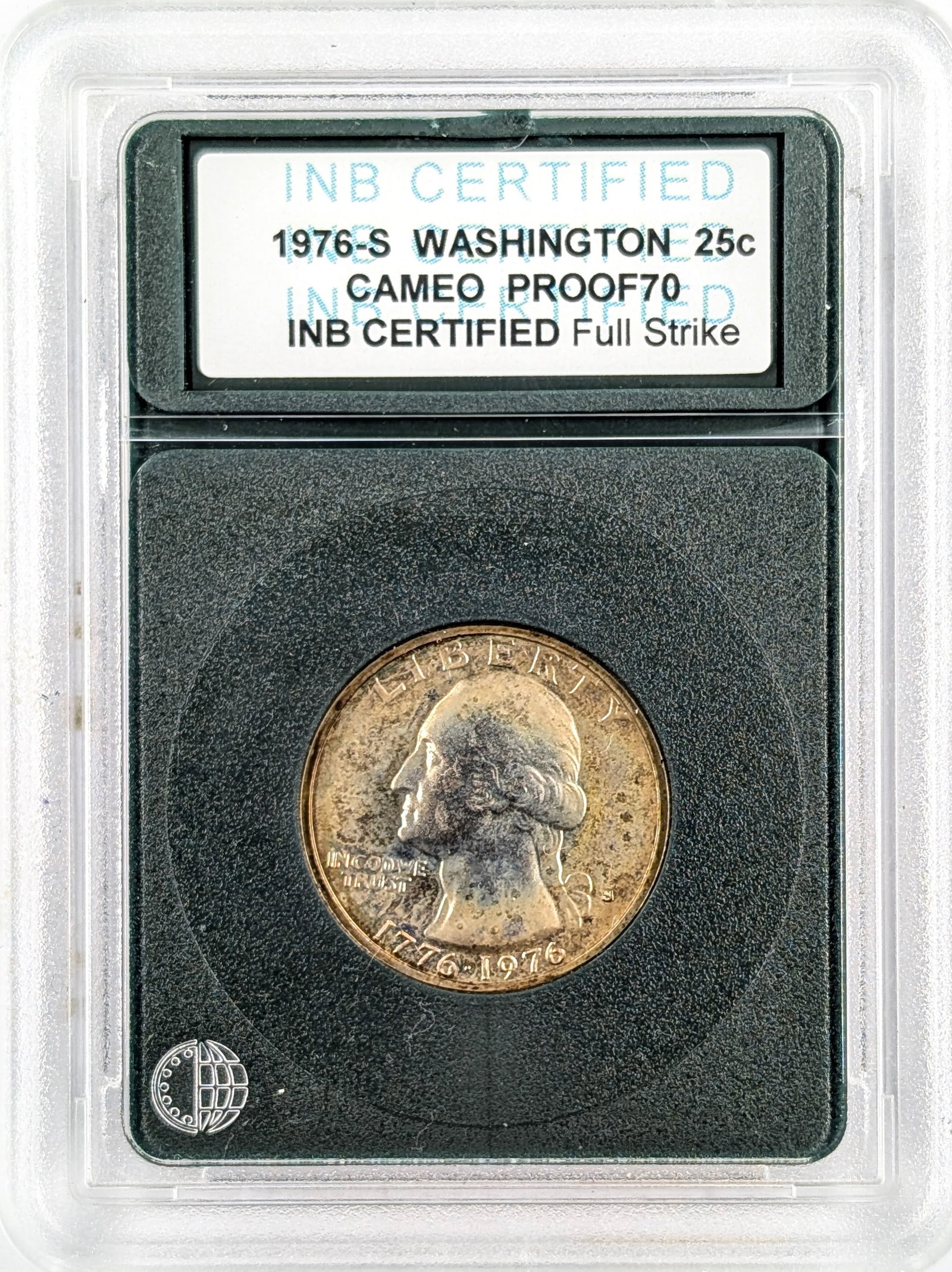 INB 1976-S PR70 Cameo Washington Bicentennial Quarter: Coin