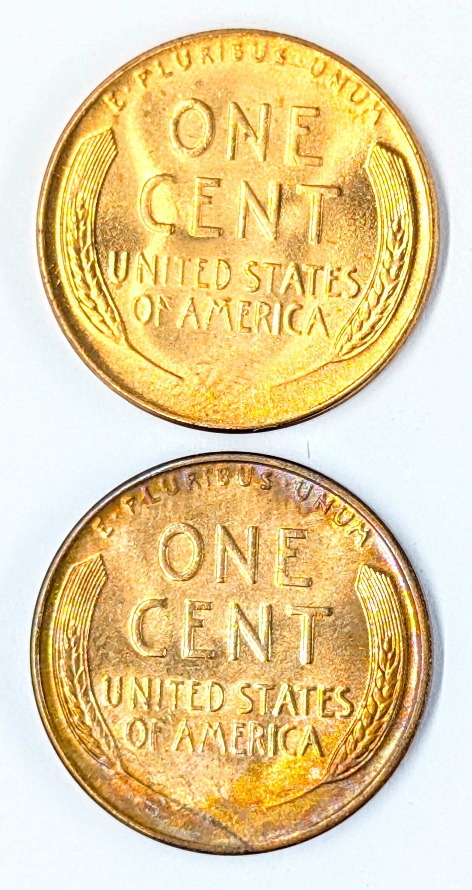 Lot of 2 Uncirculated Wheat Cents - 1939, 1940 - 2