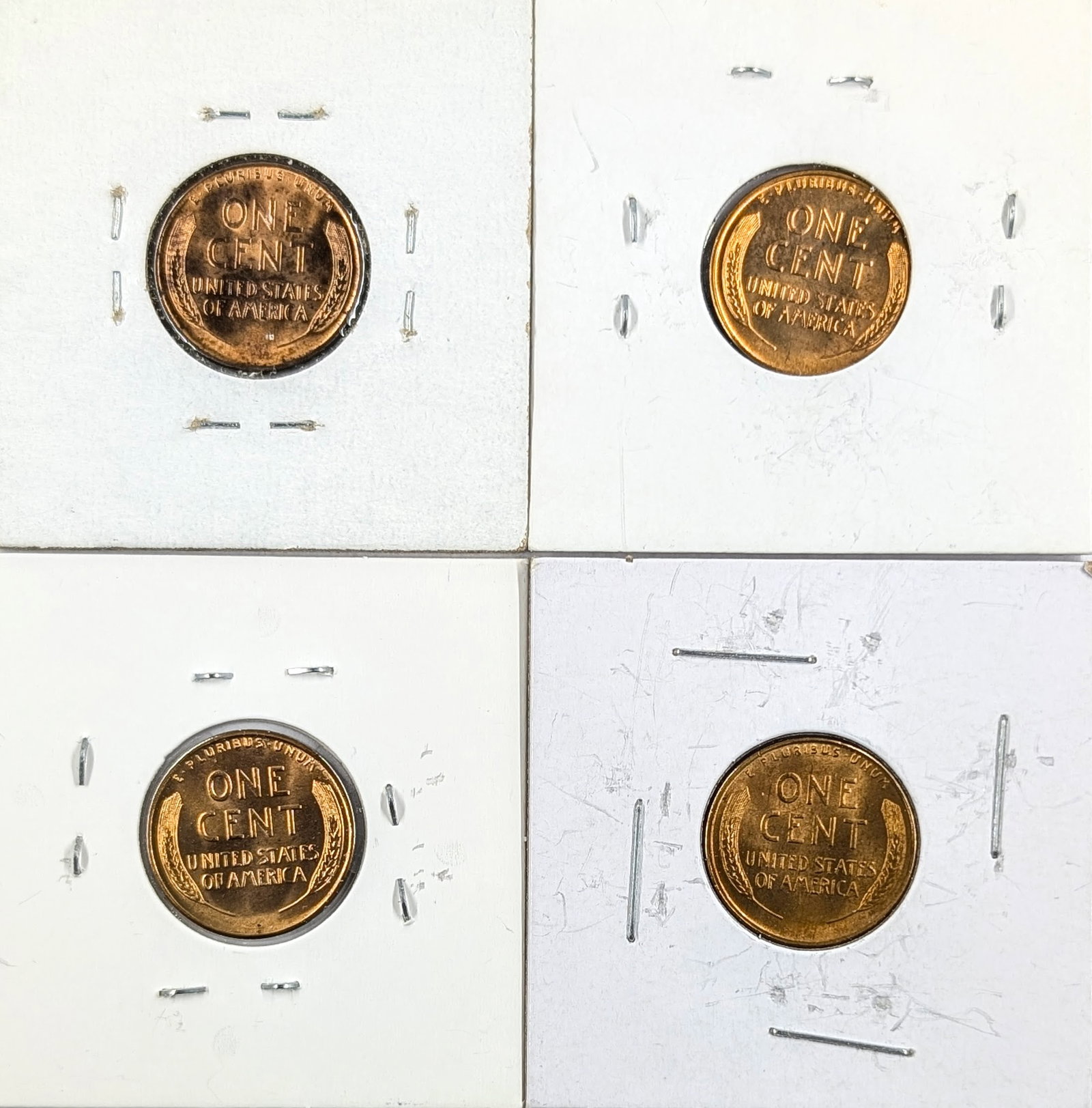 Lot of 4 Uncirculated Wheat Cents - 1940-1947 - 2