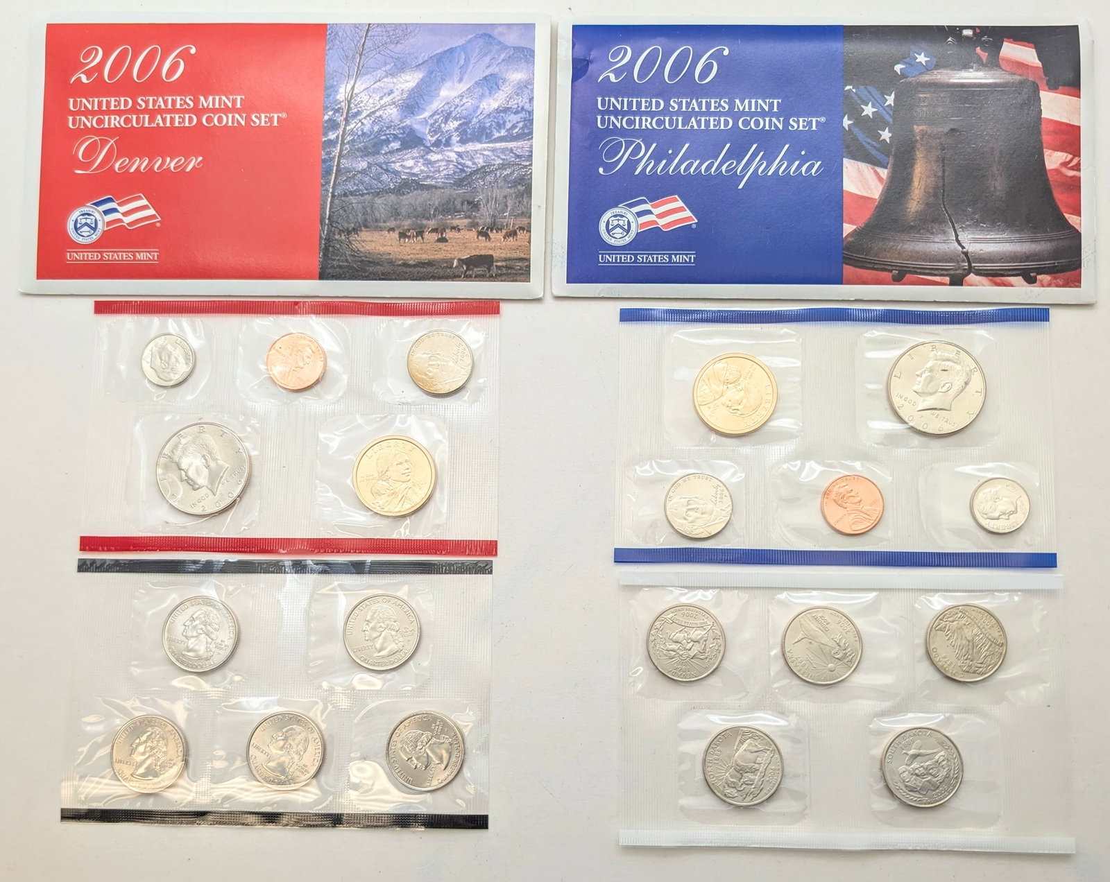 2006 P/D US Mint Uncirculated Coin Set: Coin