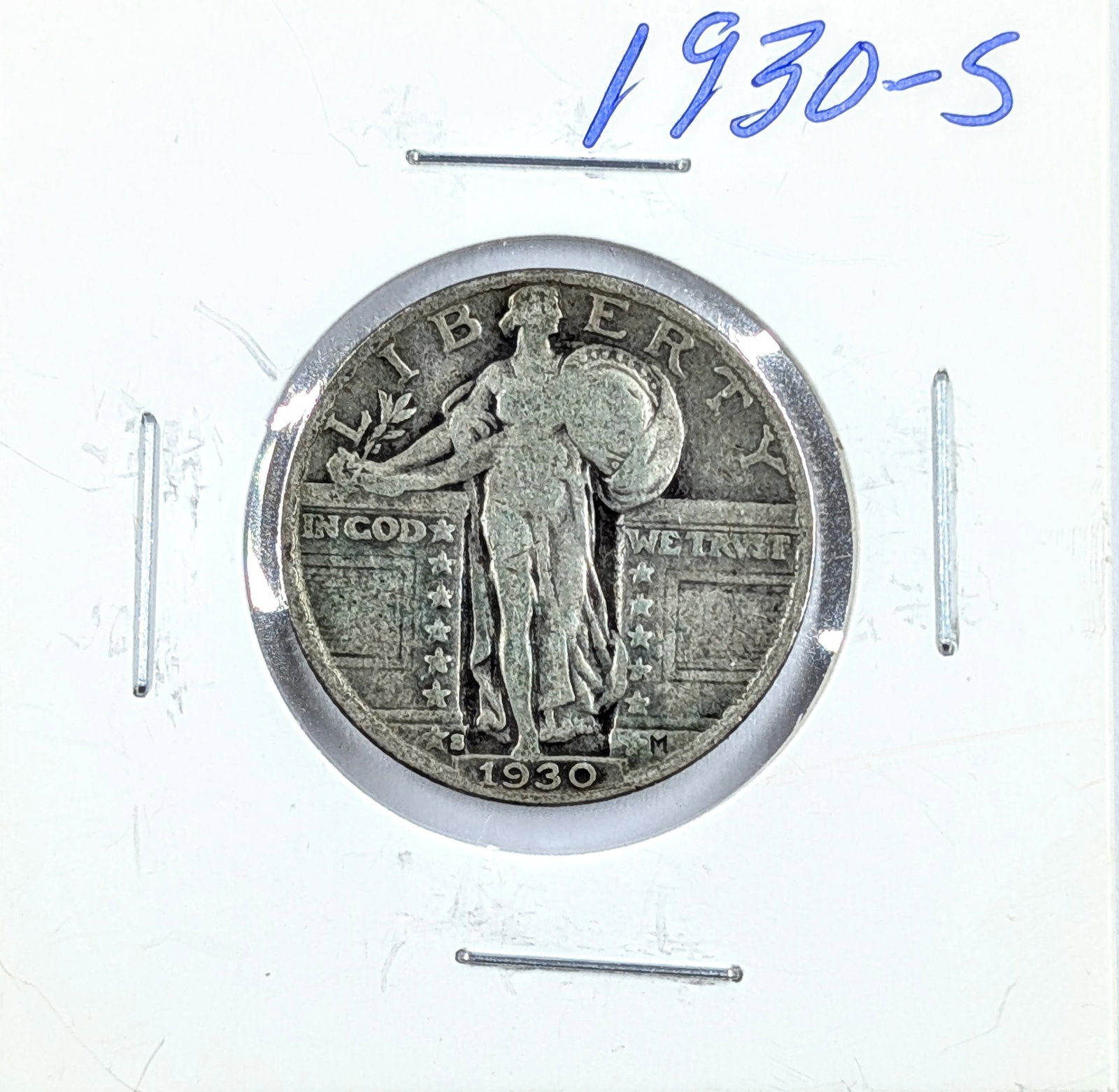 1930-S Silver Standing Liberty Quarter: Silver