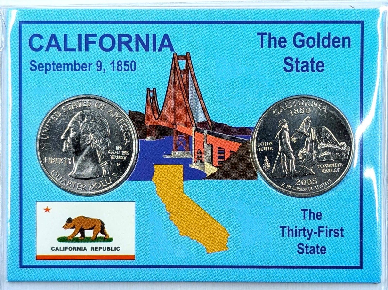 2005 P/D California State Quarter 2-Coin Set: Coin