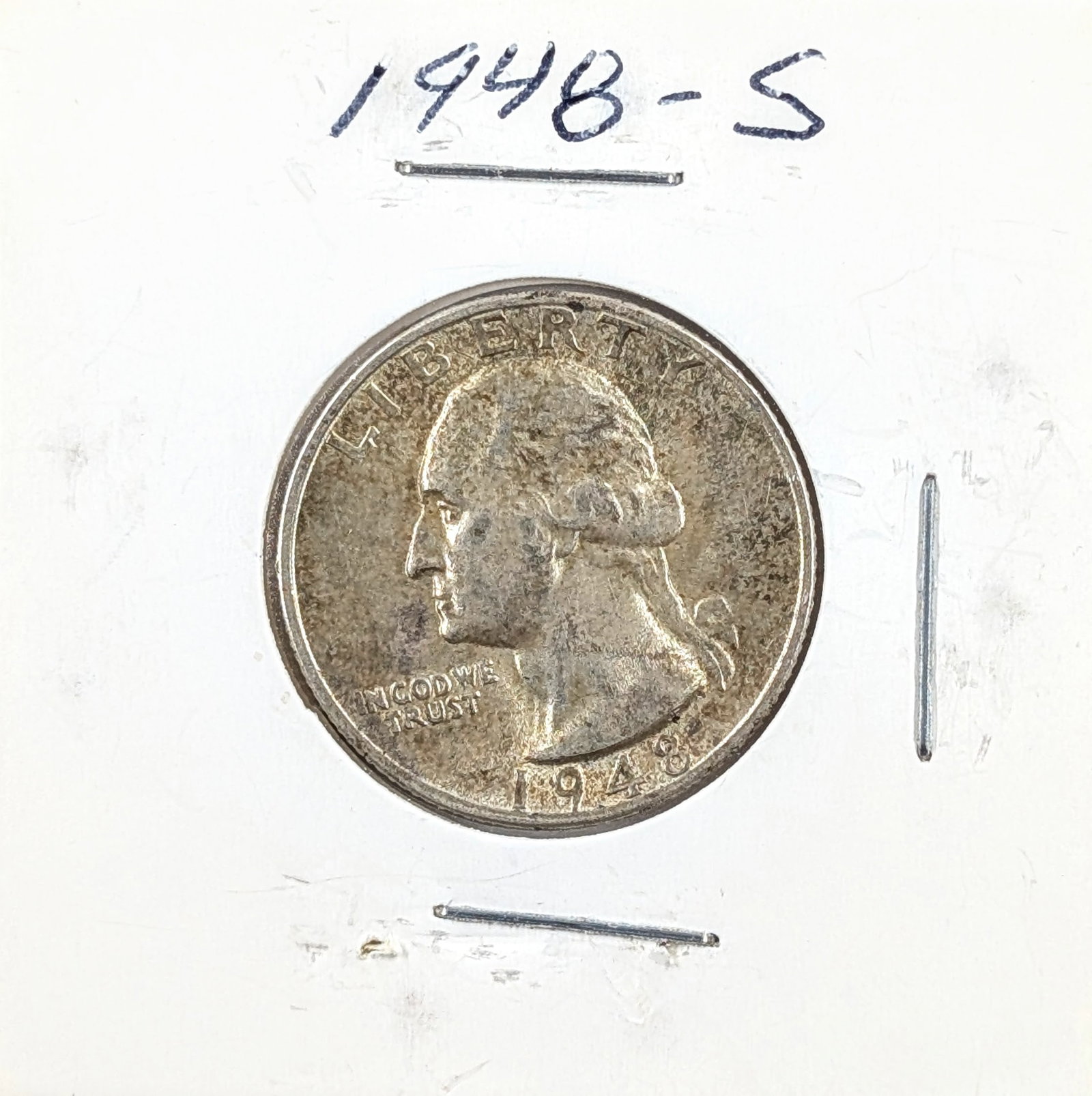 1948-S Silver Washington Quarter: Silver