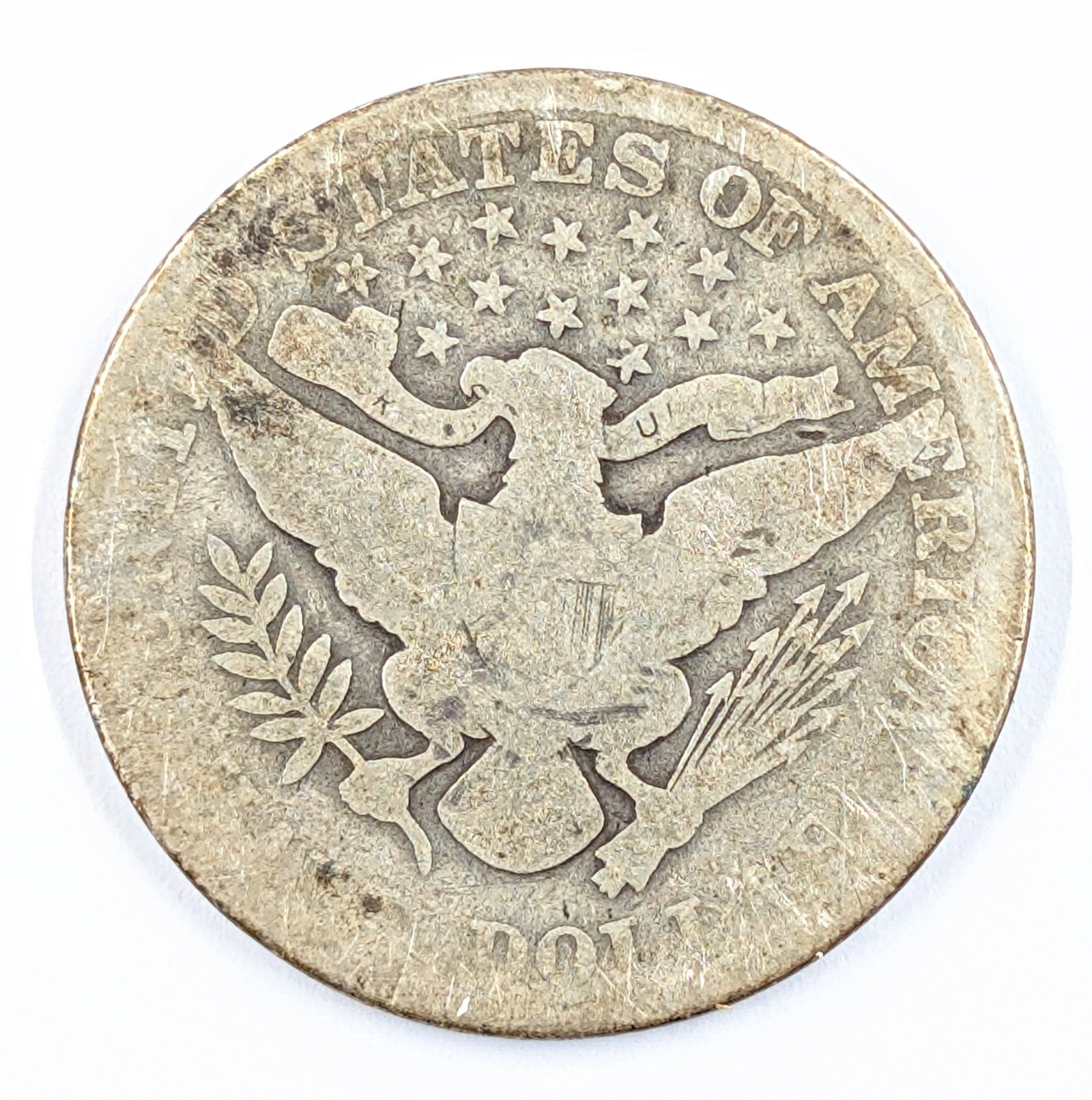 1912 Silver Barber Half Dollar - 2
