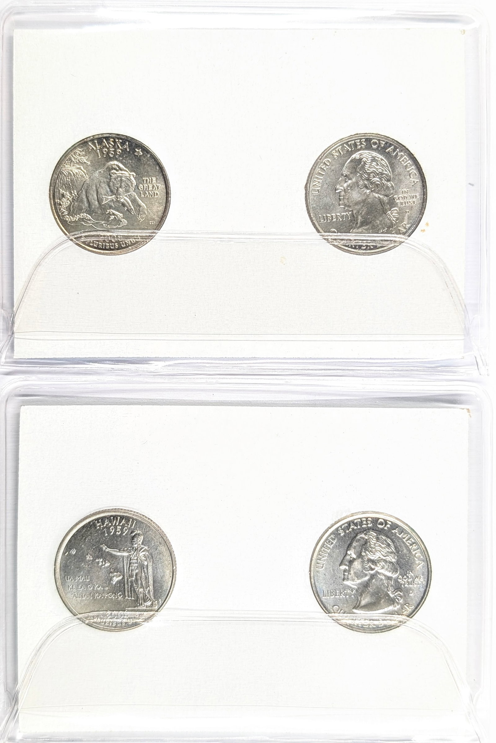 Lot of 2 State Quarter 2-Coin Sets - Alaska & Hawaii - 2