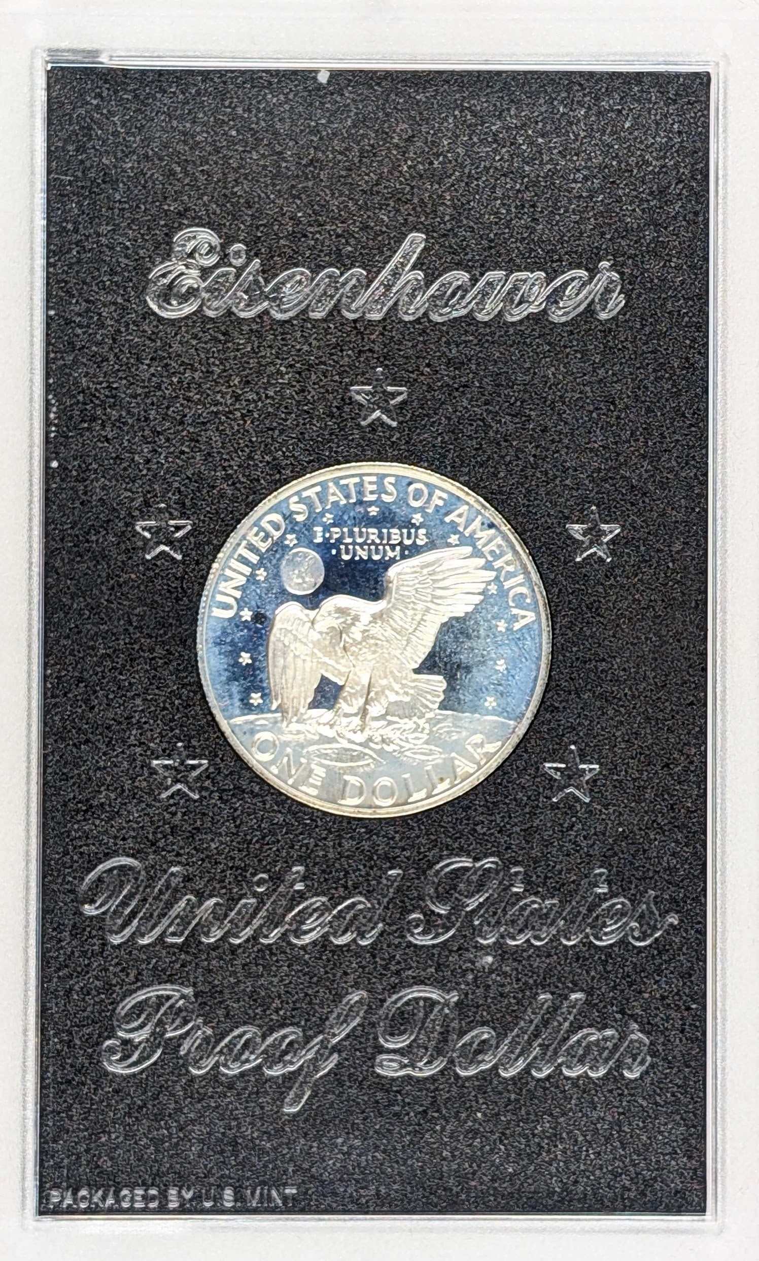 1971 Eisenhower " Ike" Proof Silver Dollar - Toned - 3