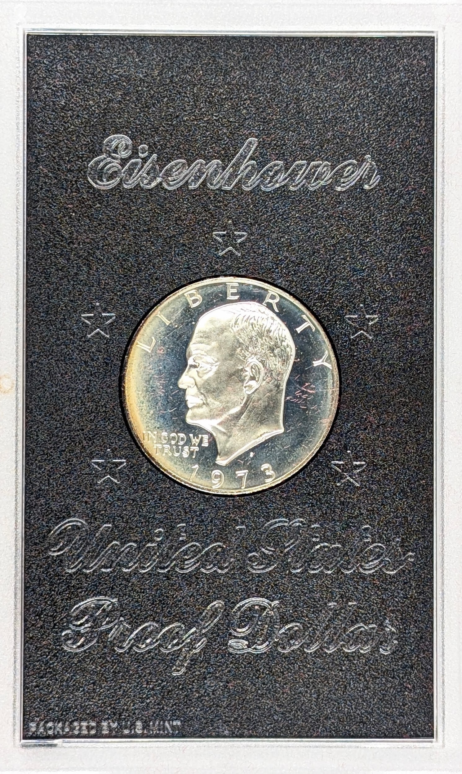 1973 Eisenhower " Ike" Proof Silver Dollar - Toned - 2