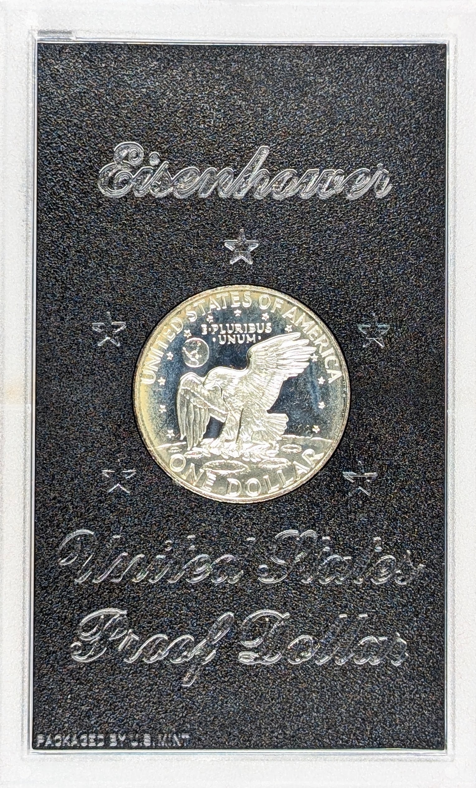 1973 Eisenhower " Ike" Proof Silver Dollar - Toned - 3
