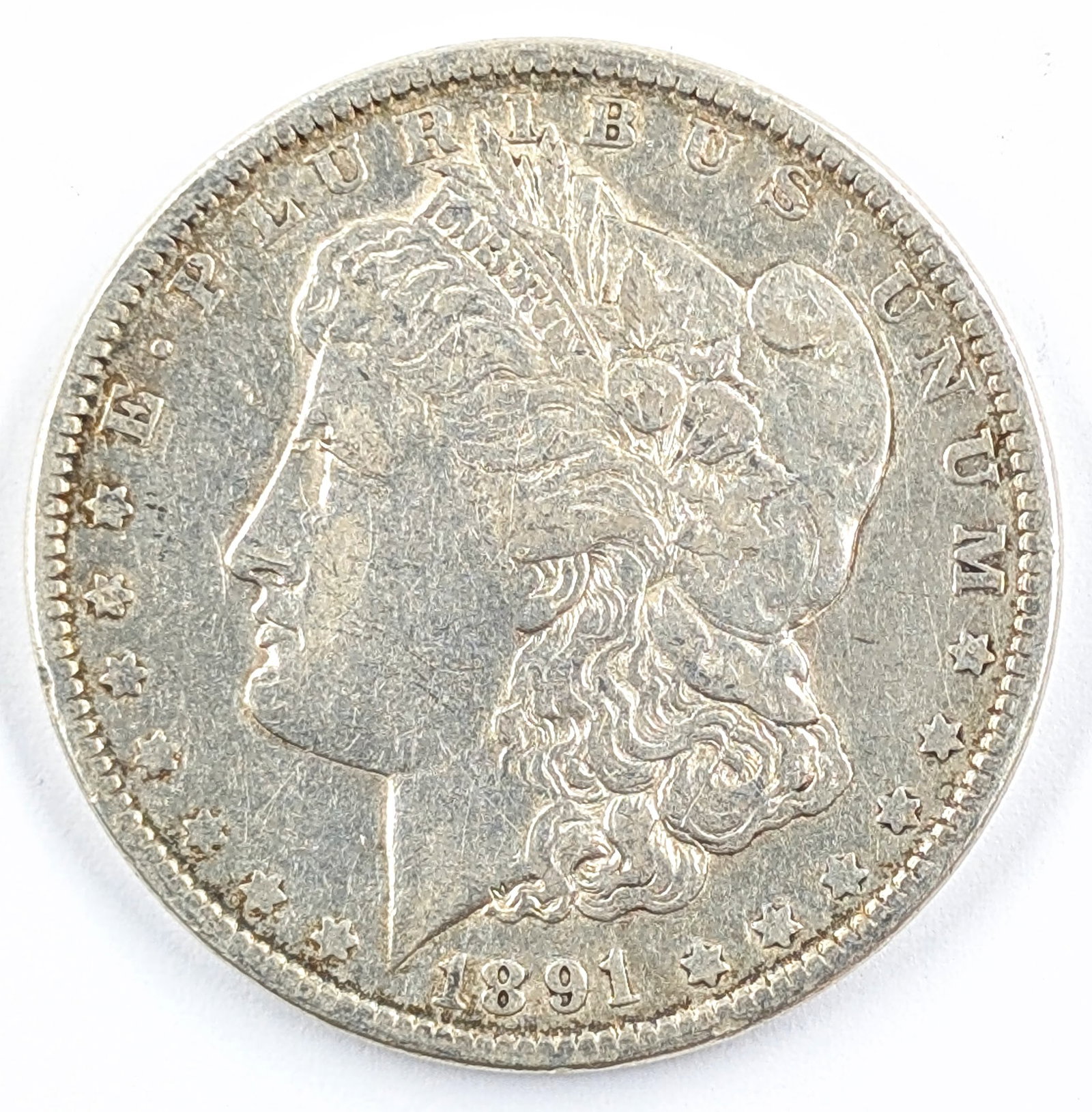 1891 Morgan Silver Dollar: Silver