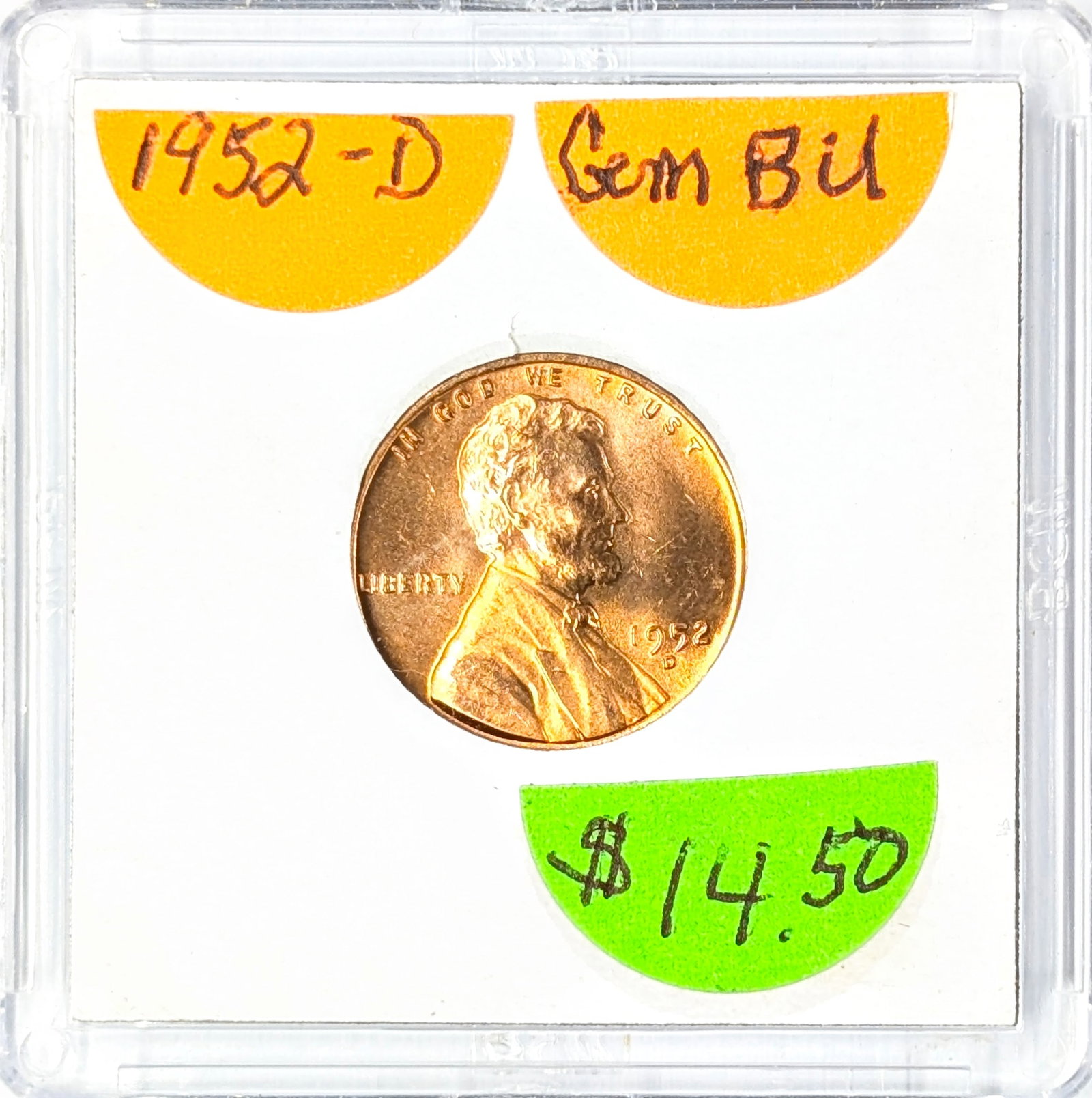 1952-D Wheat Cent- Gem BU: Coin