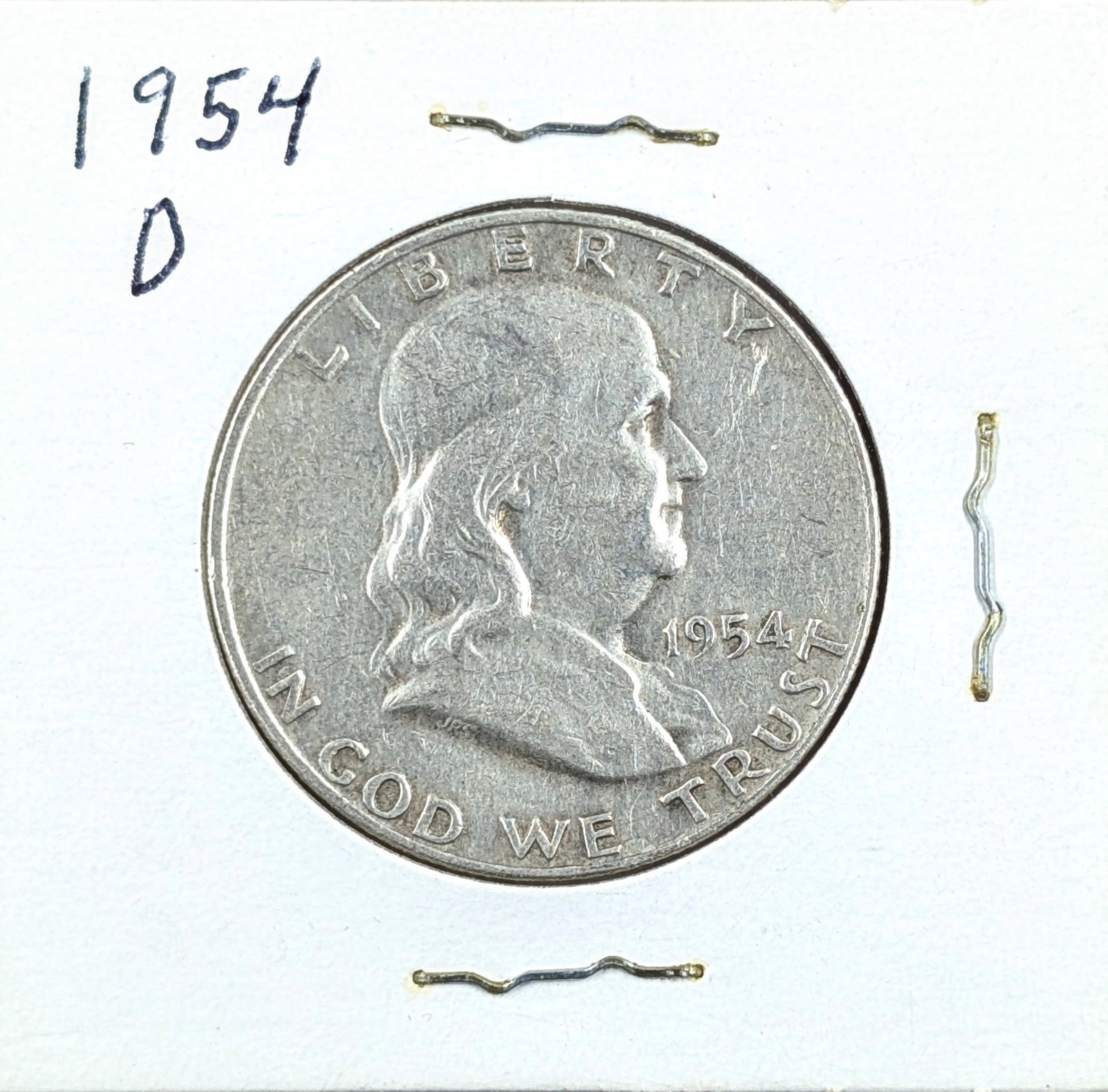 1954-D Silver Franklin Half Dollar: Silver