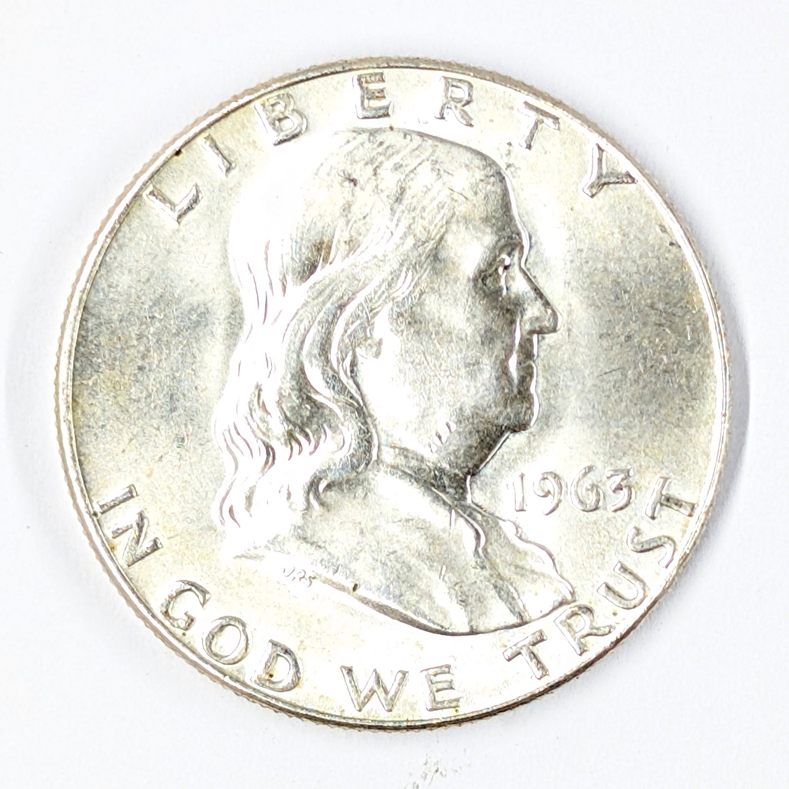 1963 Silver Franklin Half Dollar-Uncirculated (1 of 2)