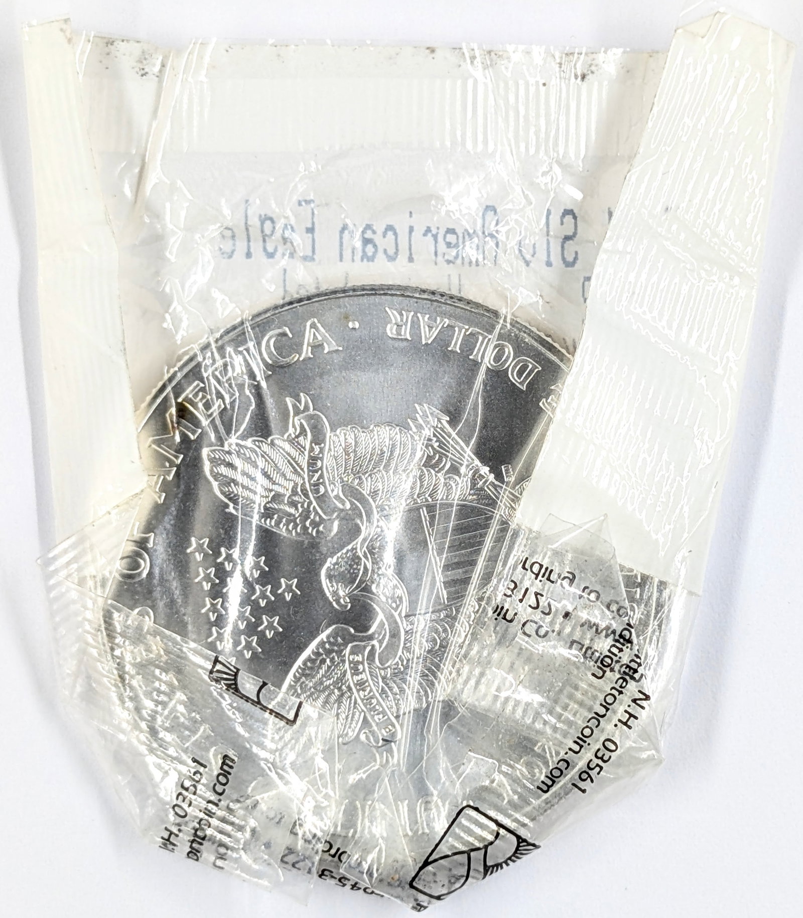 2002 Littleton Coin American Silver Eagle Dollar-Uncirculated - 2