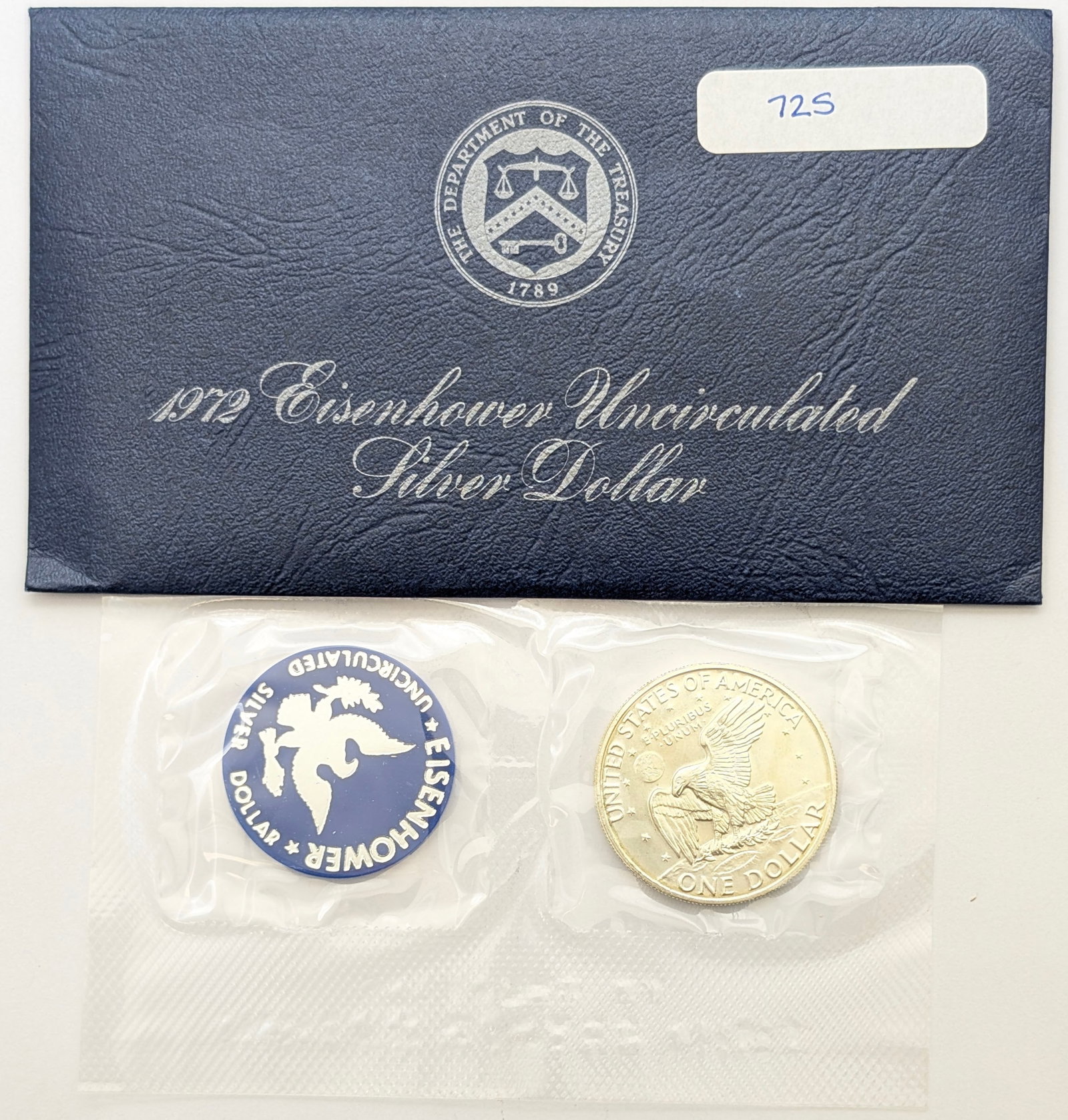 1972-S Eisenhower " Ike" Uncirculated Silver Dollar - 2