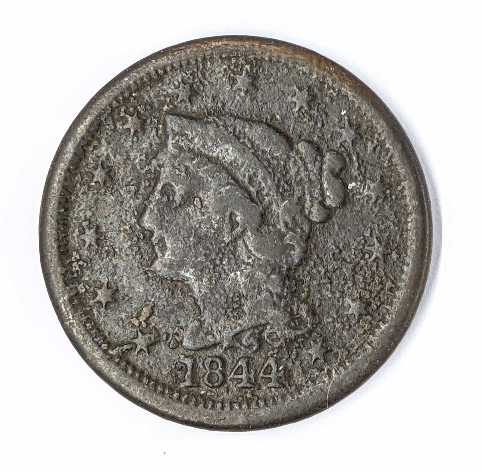1844 Large Cent: Coin