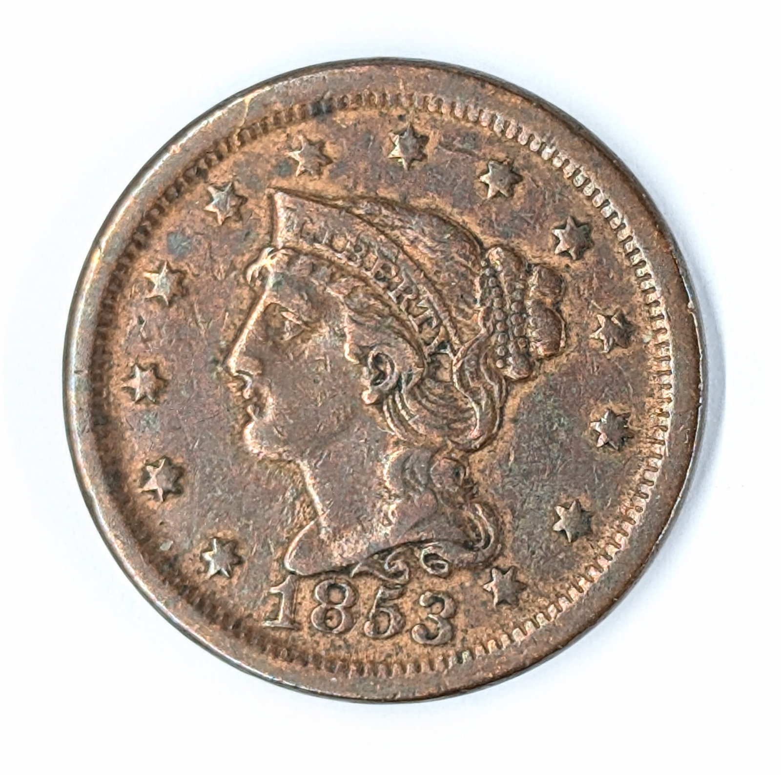1853 Large Cent: Coin