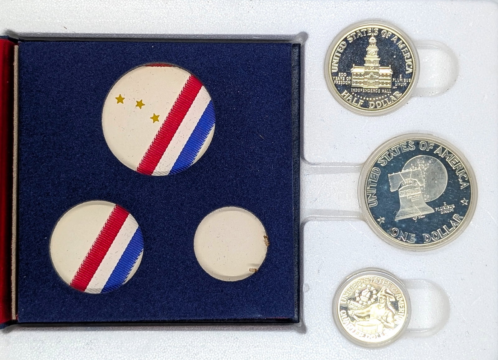 1976 US Mint Bicentennial Silver Proof 3-Coin Set - 2