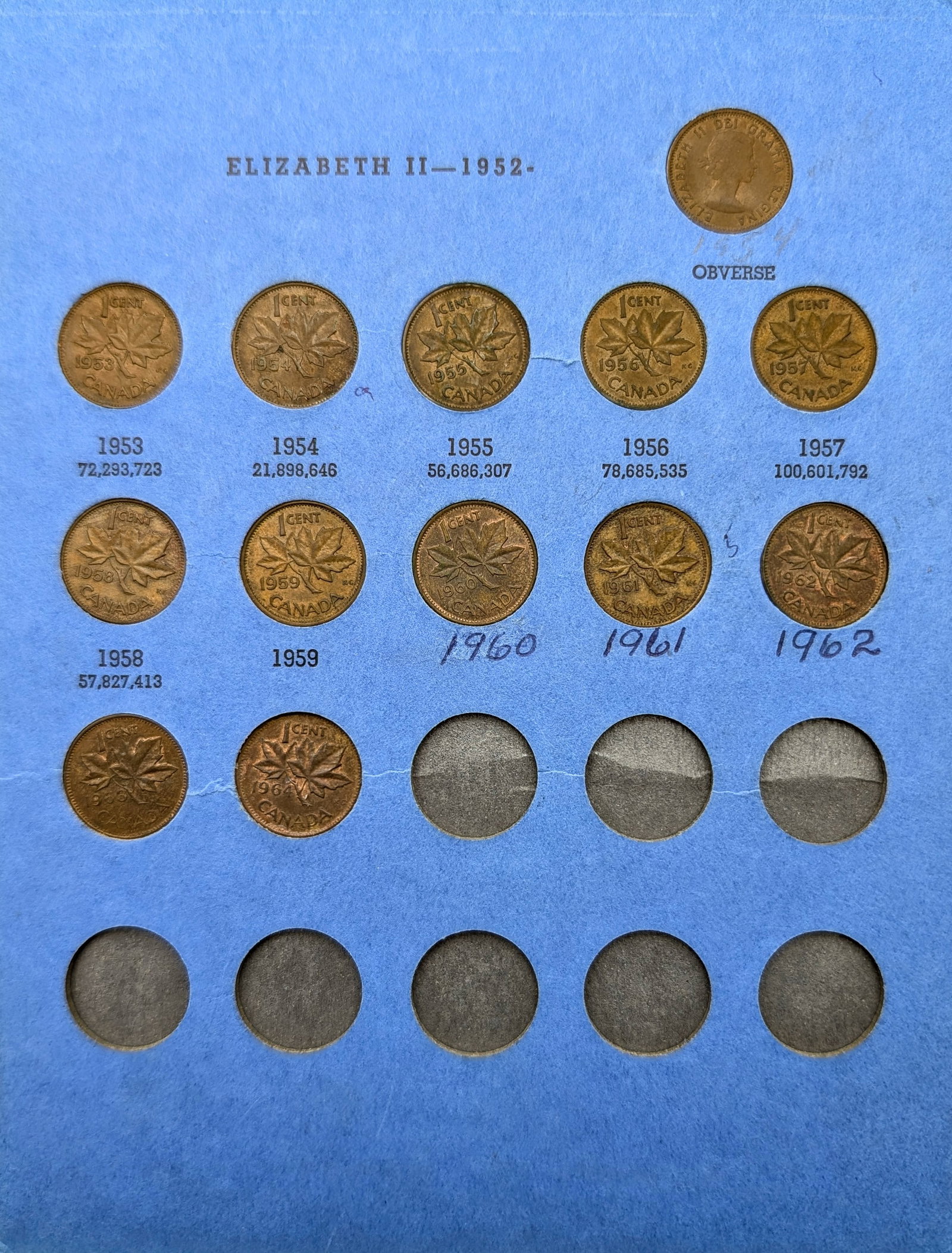 Whitman Canadian Small Cent Collection Book- 1920 to Date - 4